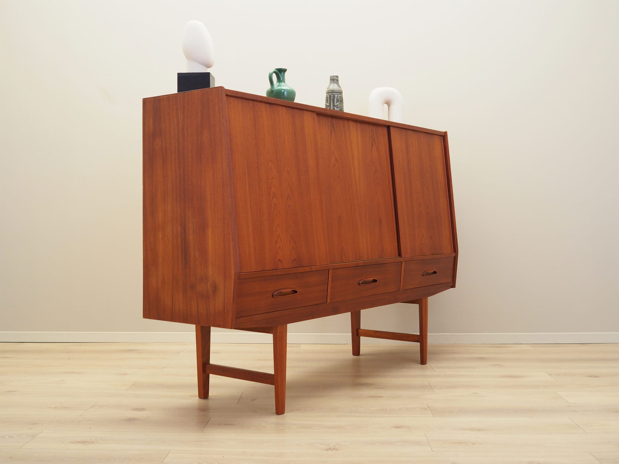 Vintage Sideboard legno di teak marrone anni '60