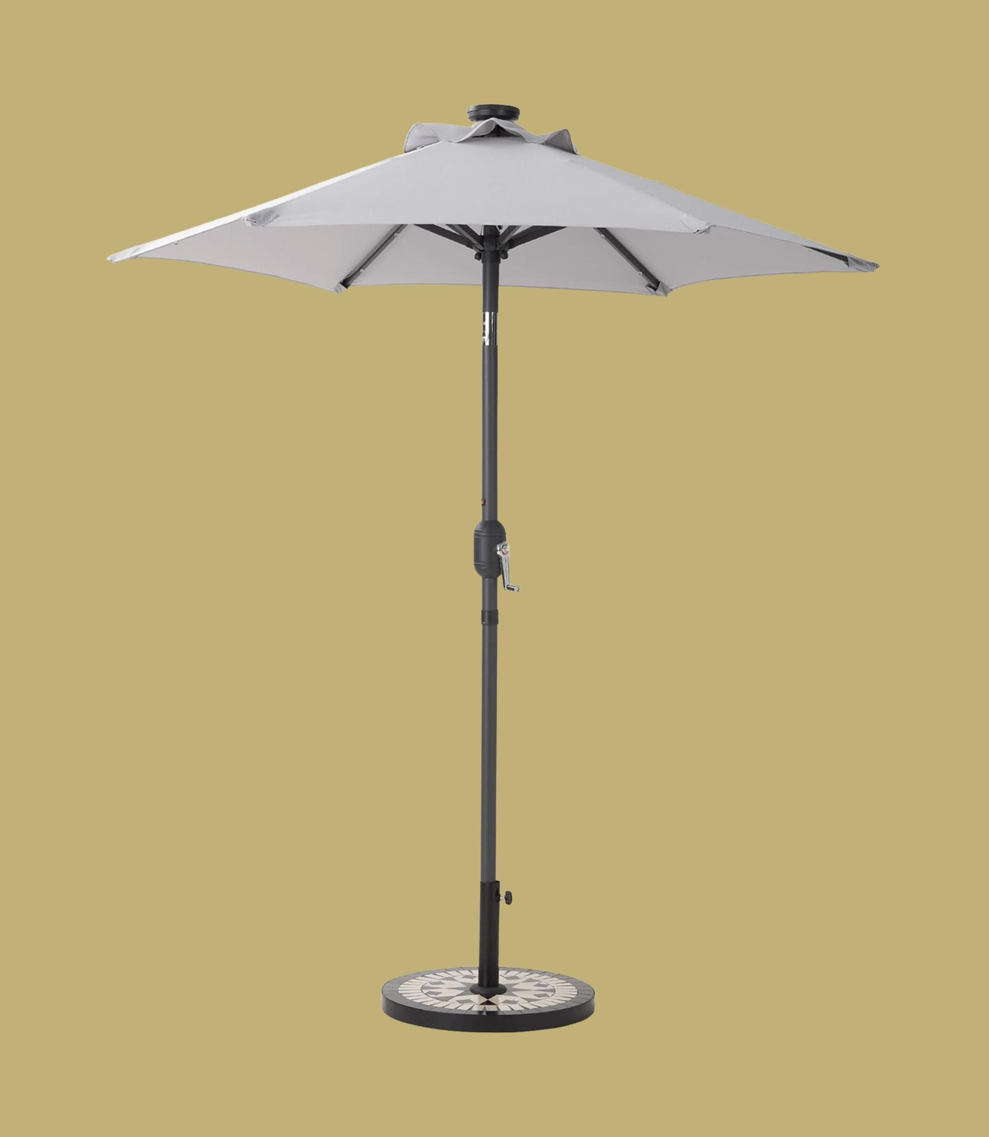 Sonnenschirm Aluminium Grau
