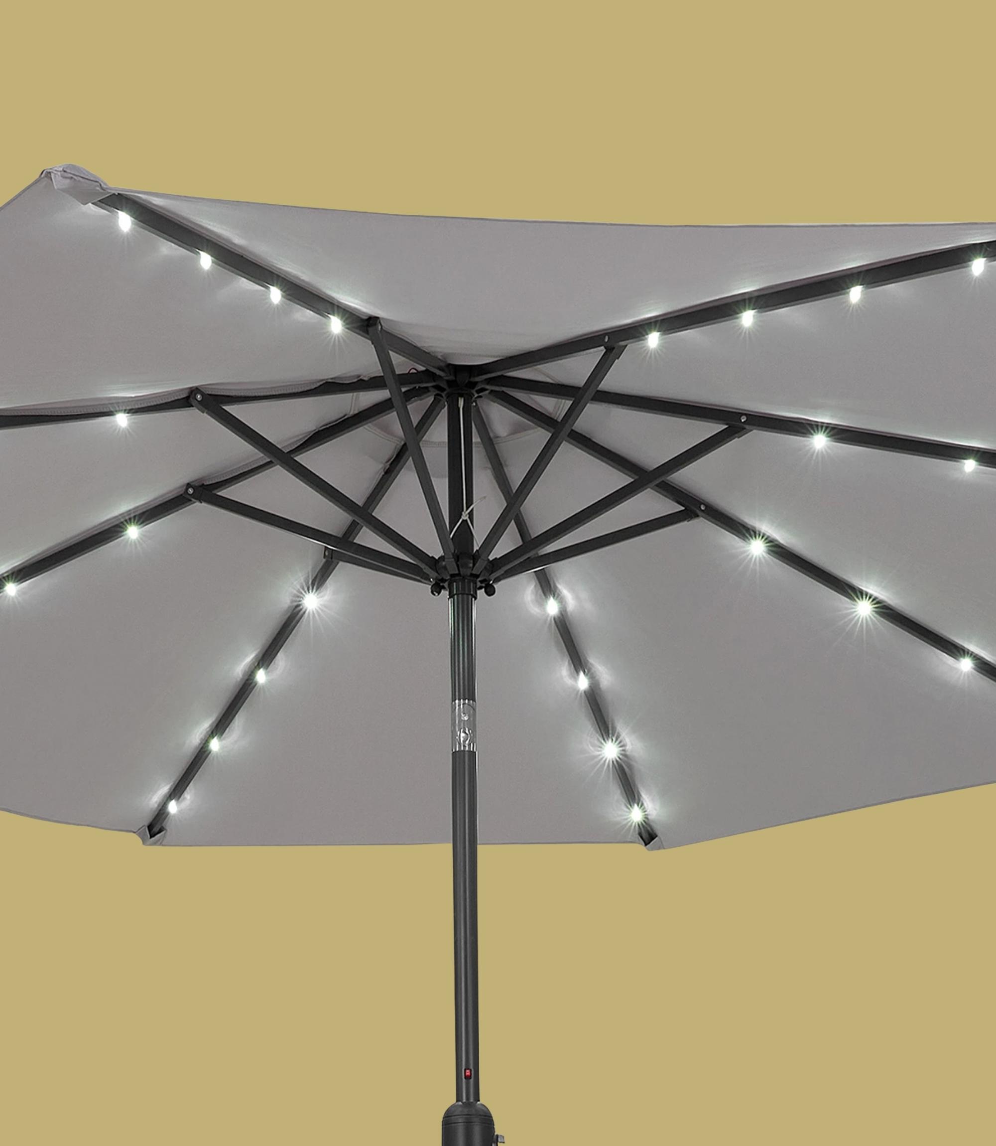 Sonnenschirm Aluminium Grau