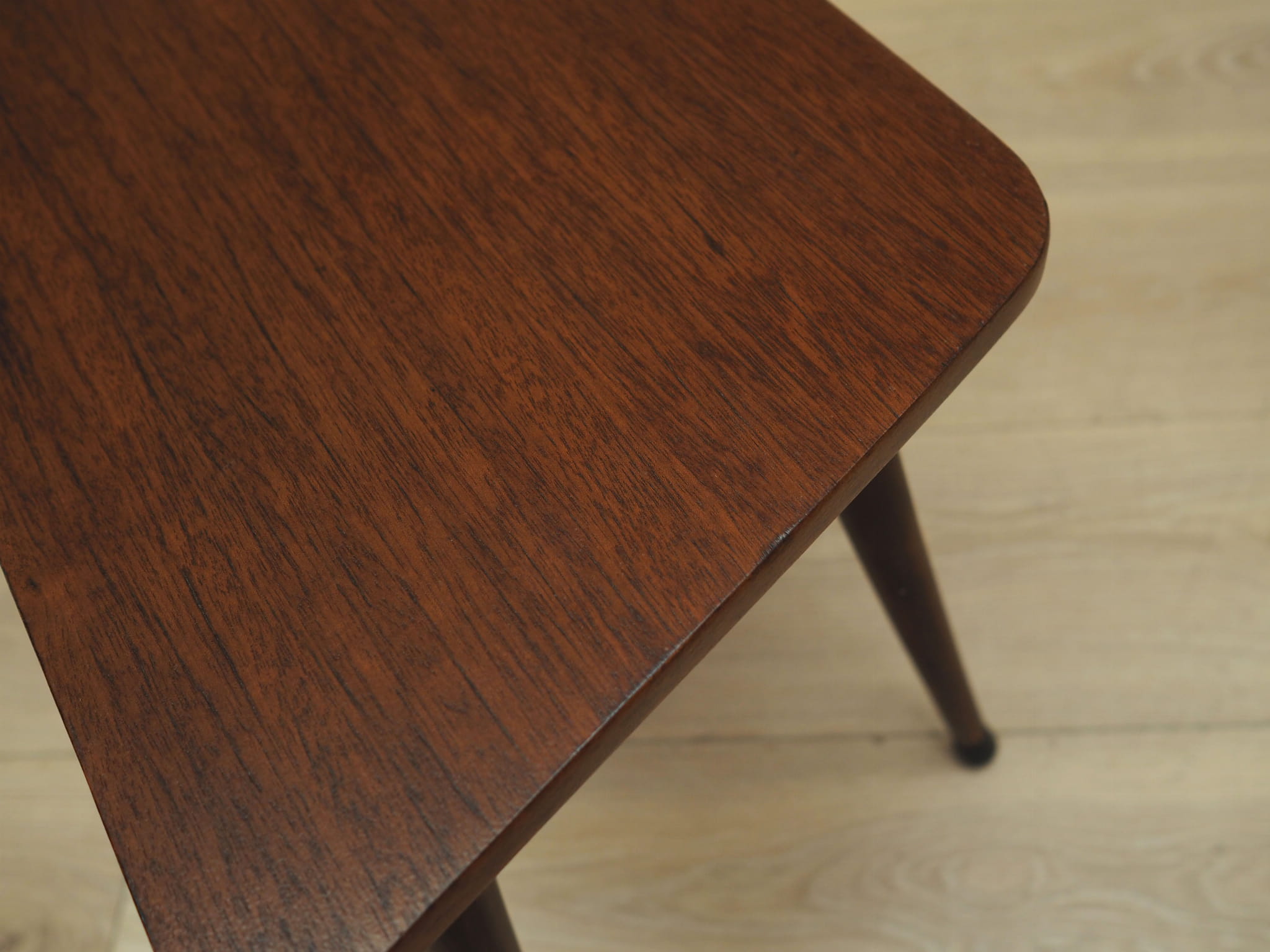Vintage Stool Teak Brown 1970s