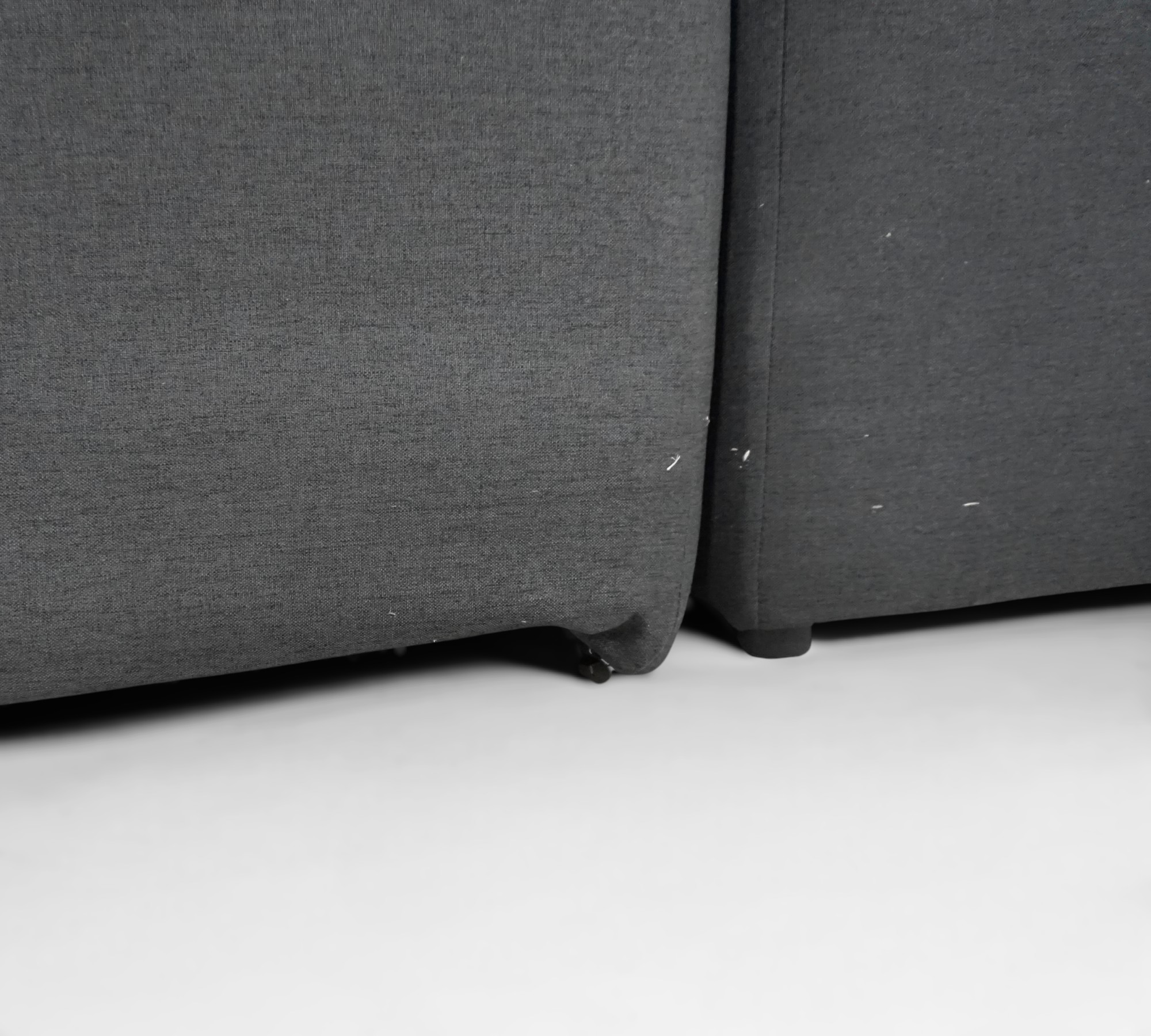 Pyllow Corner Sofa with 2 Chaise Lounges Fine Fabric Black