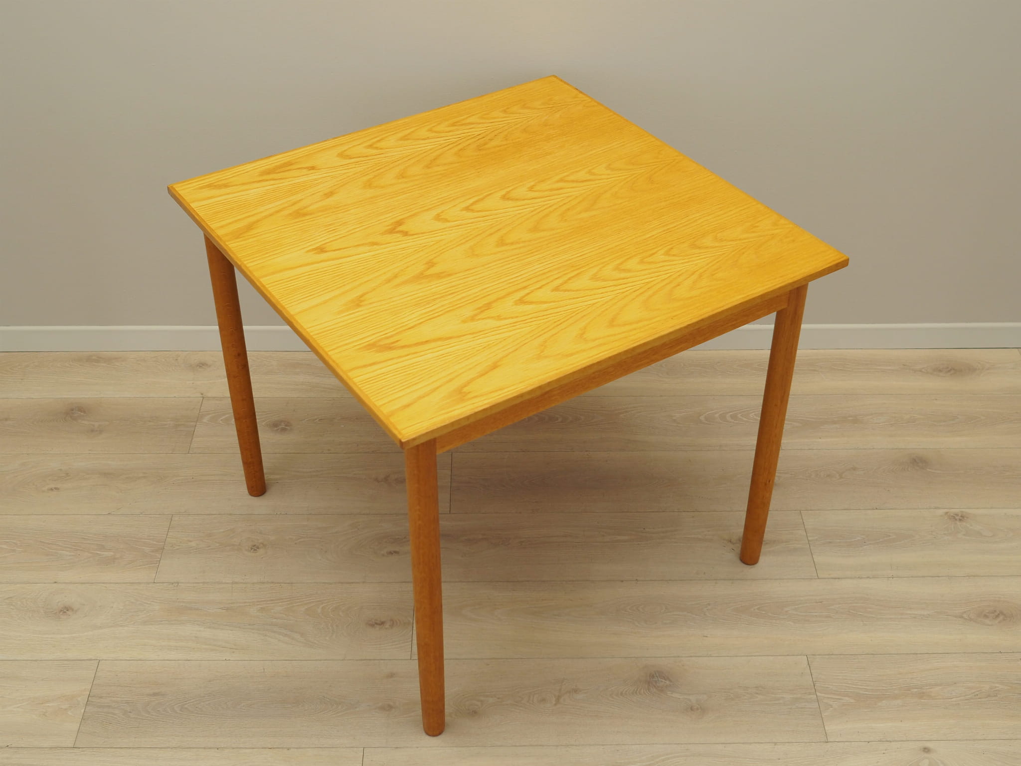 Vintage table ash wood brown 1960s