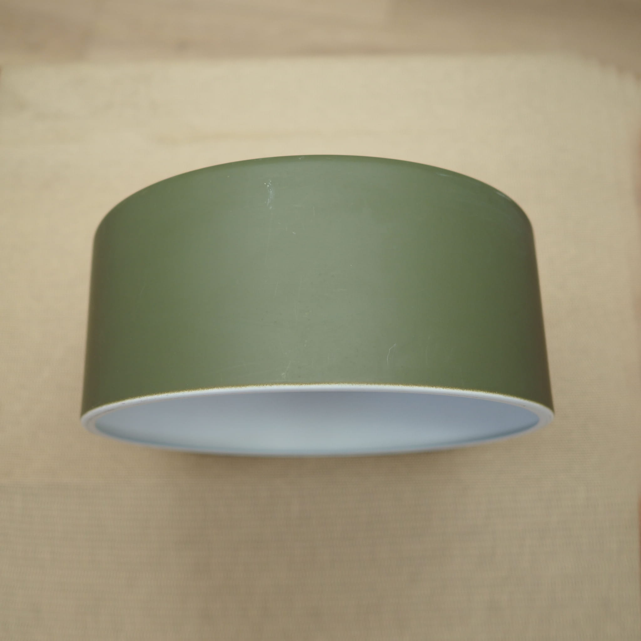 Vintage Pendant Light Metal Green 1990s