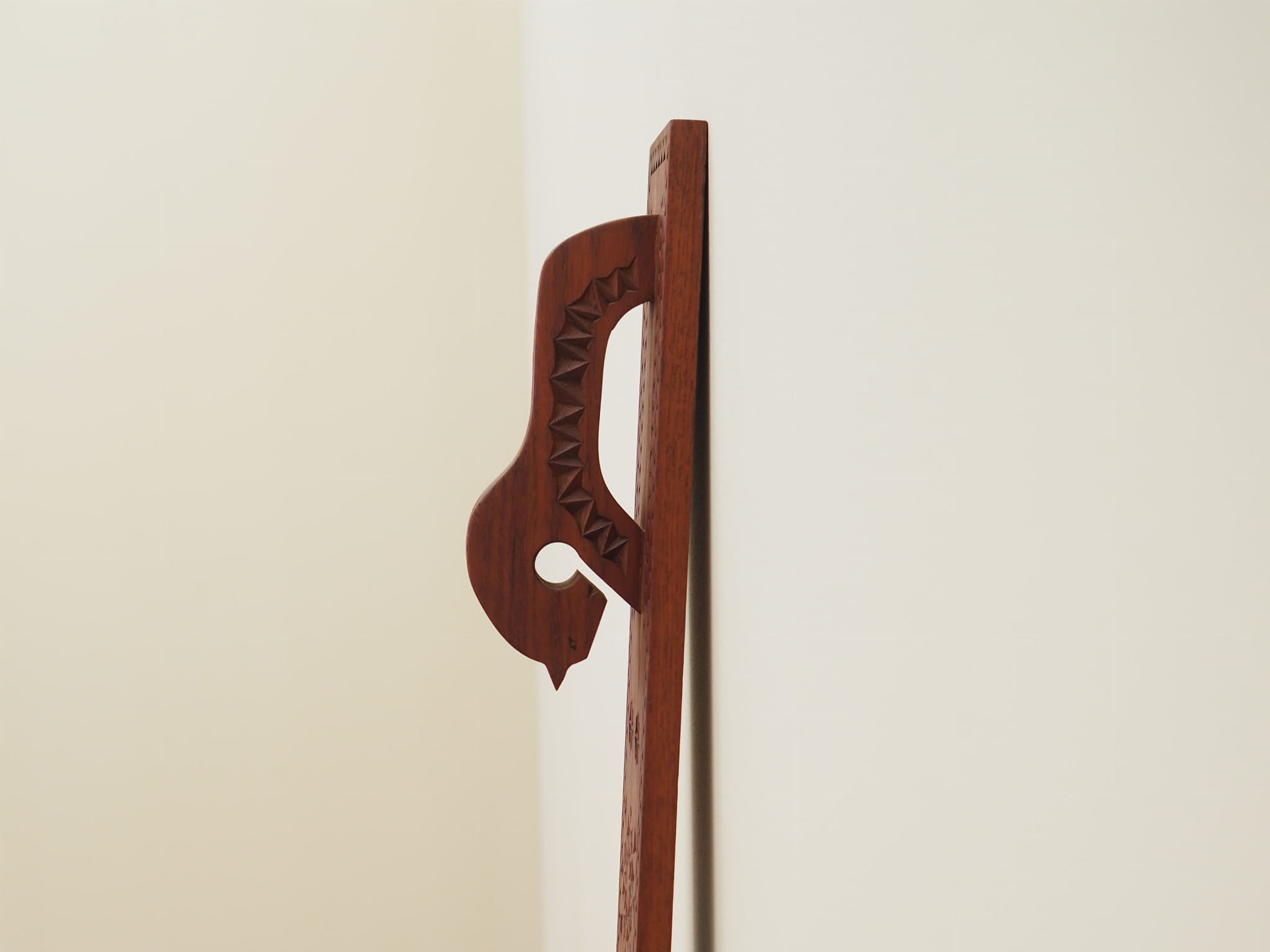 Vintage wall decoration wood brown 1970s