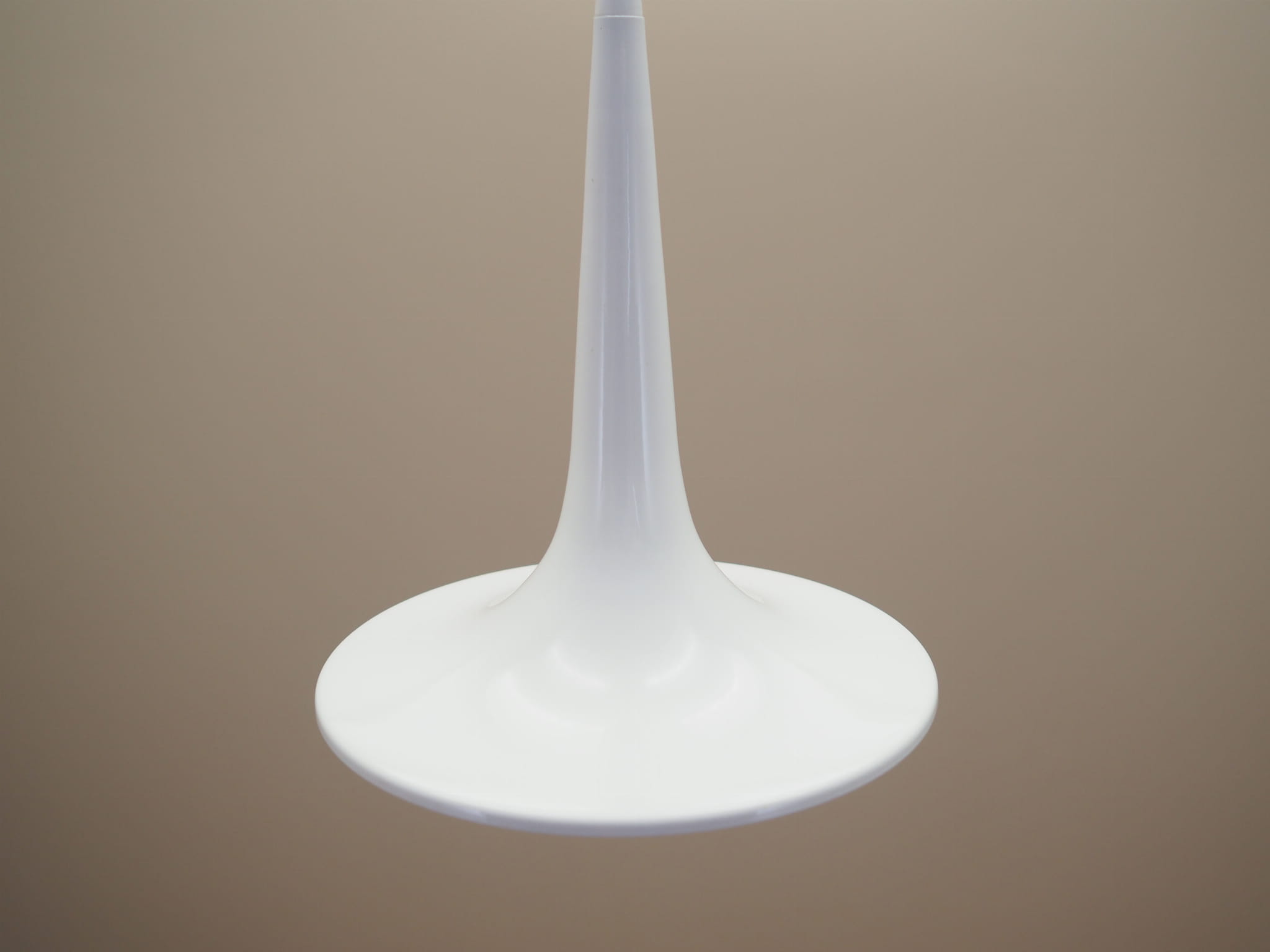 Vintage Lampada a sospensione Metallo Bianco Anni '70