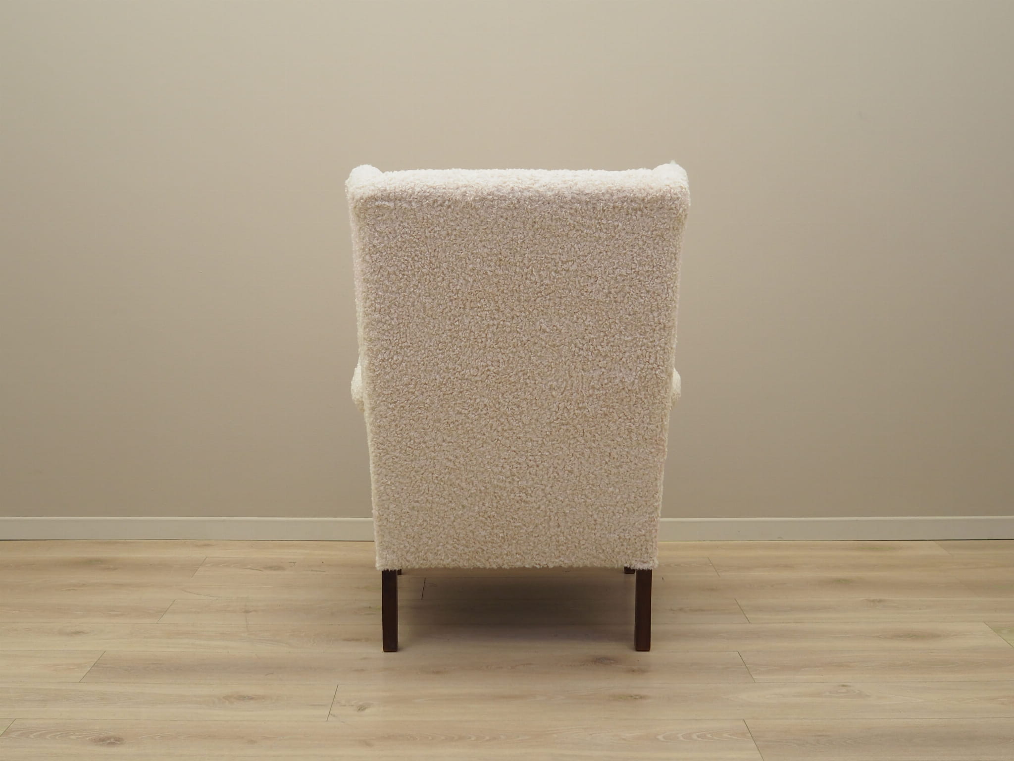 Armchair Textile Wood Cream 1960s