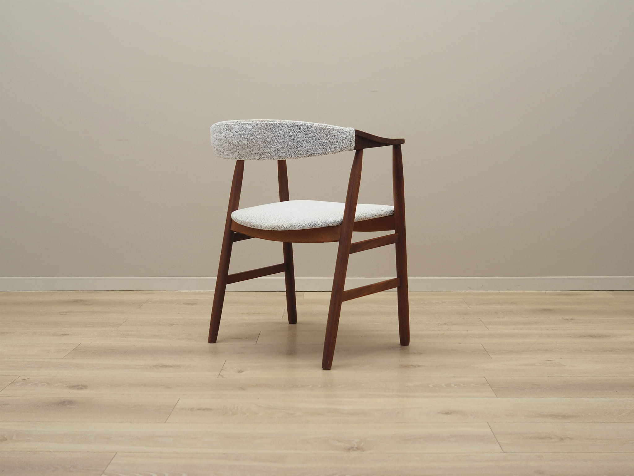 Vintage Armchair Teak White 1970s