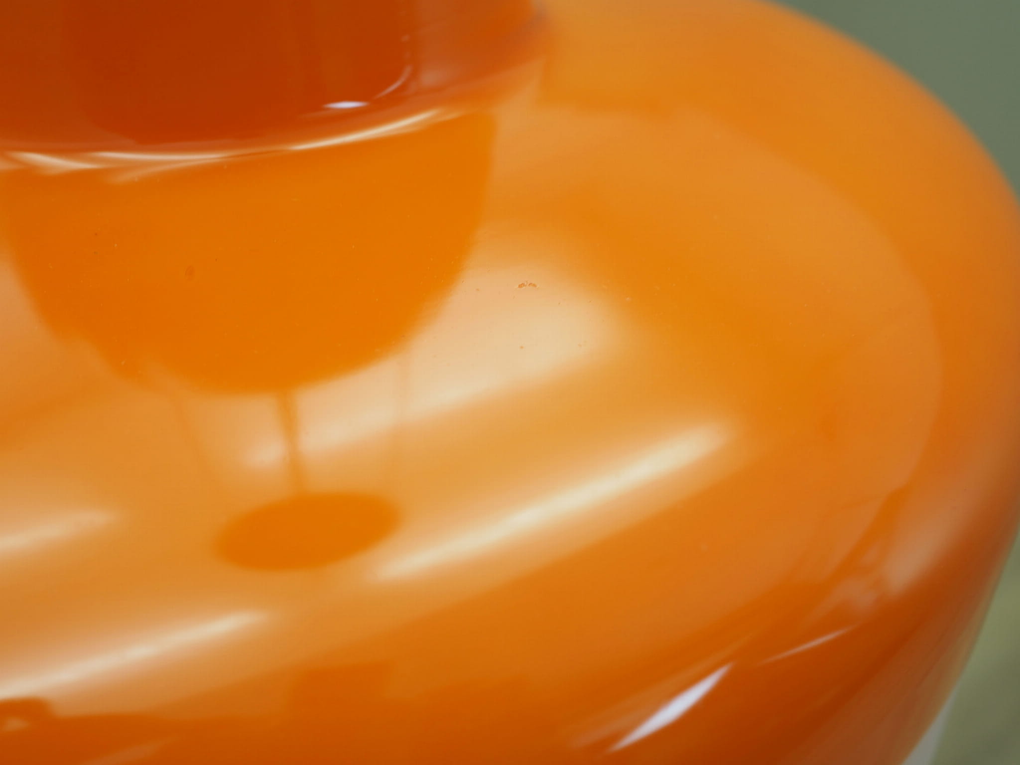 Pendant lamp glass orange 2000s