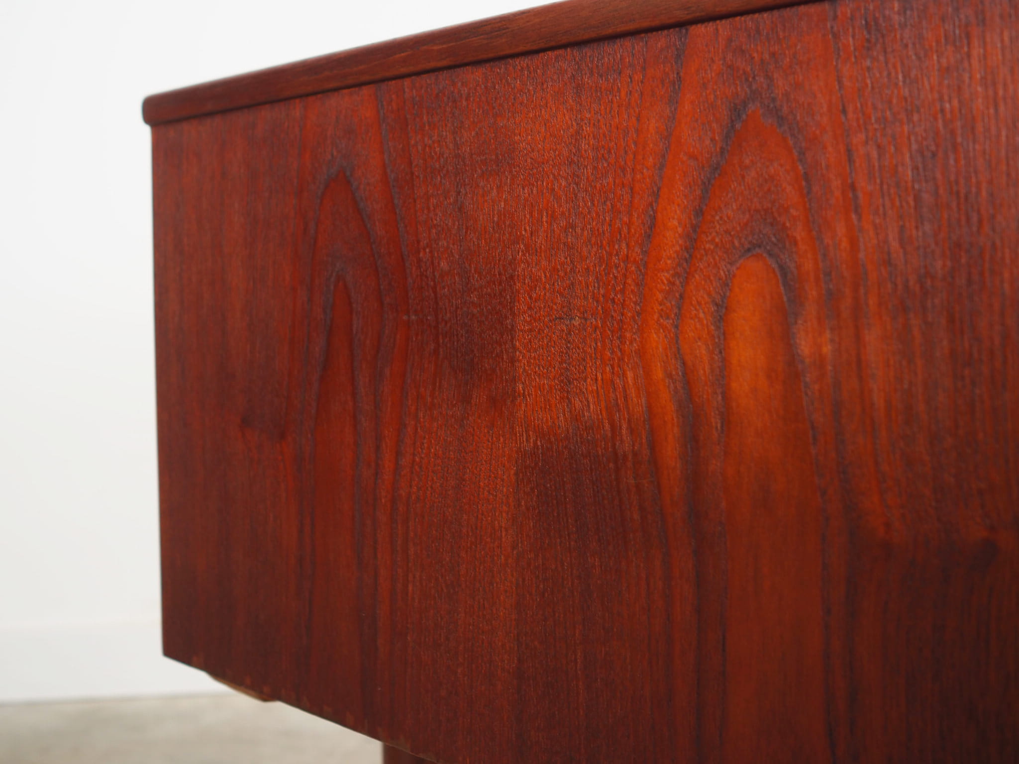 Vintage Desk Teak Wood Brown 1970s