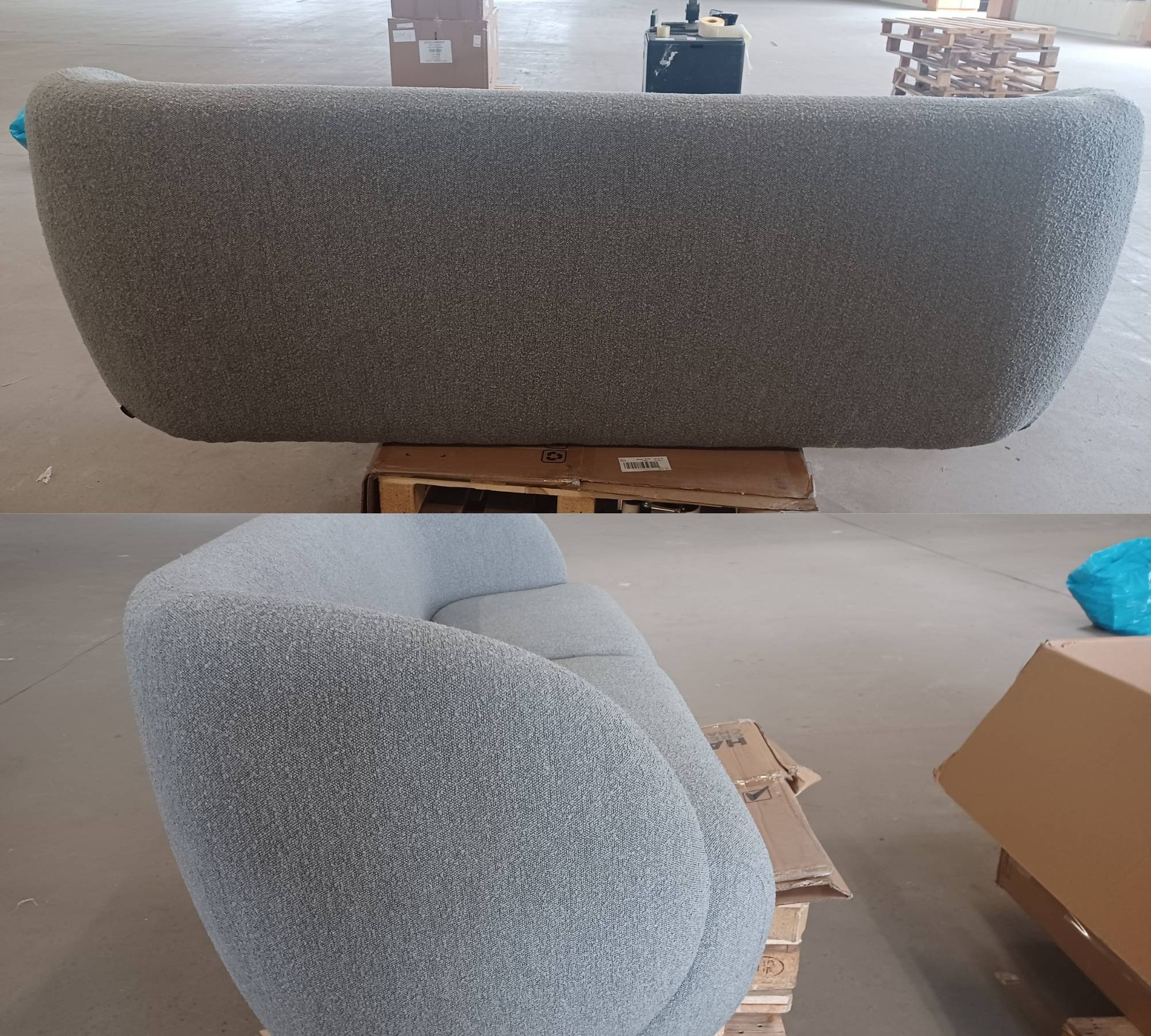 Design-Award-Winning Paula 3-Sitzer Sofa Maya Warm Grey