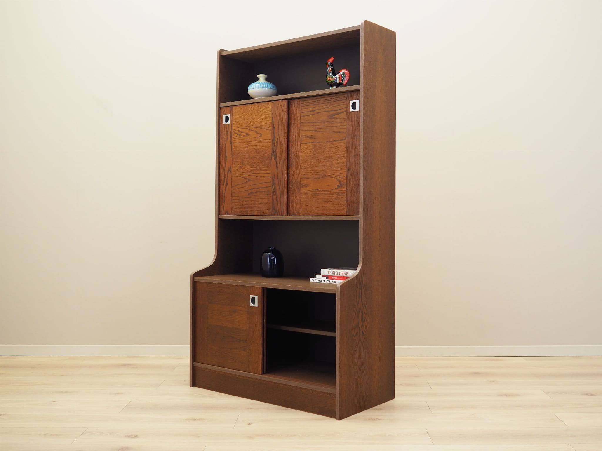 Bookshelf Wood Brown 1970s