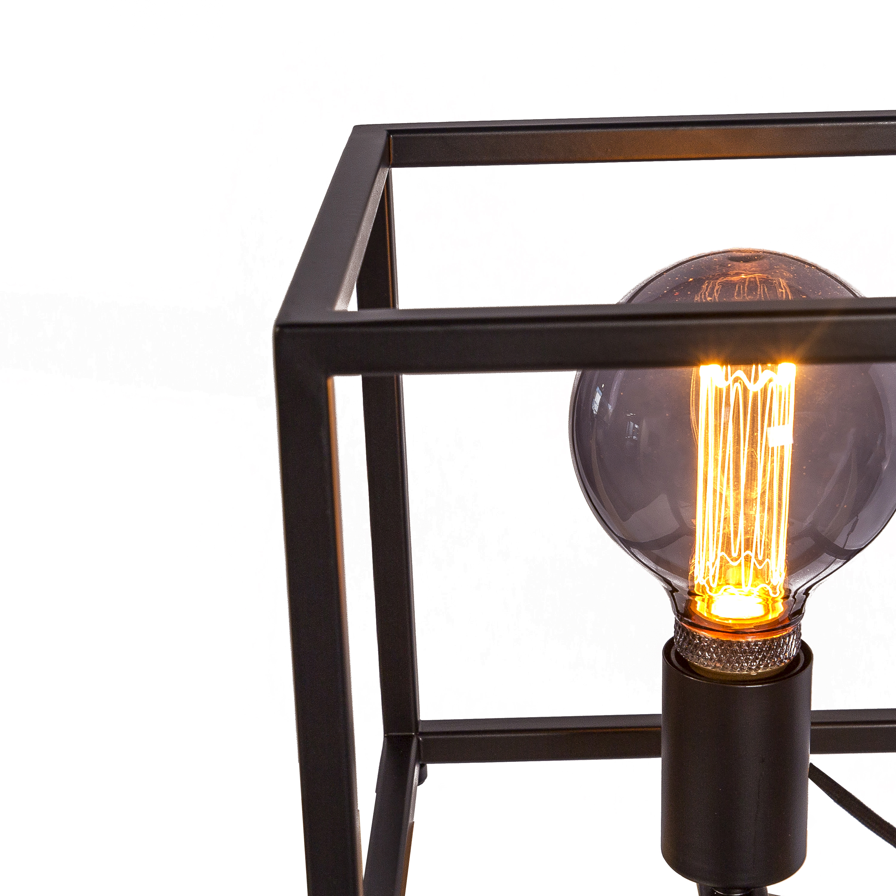 Table lamp steel black