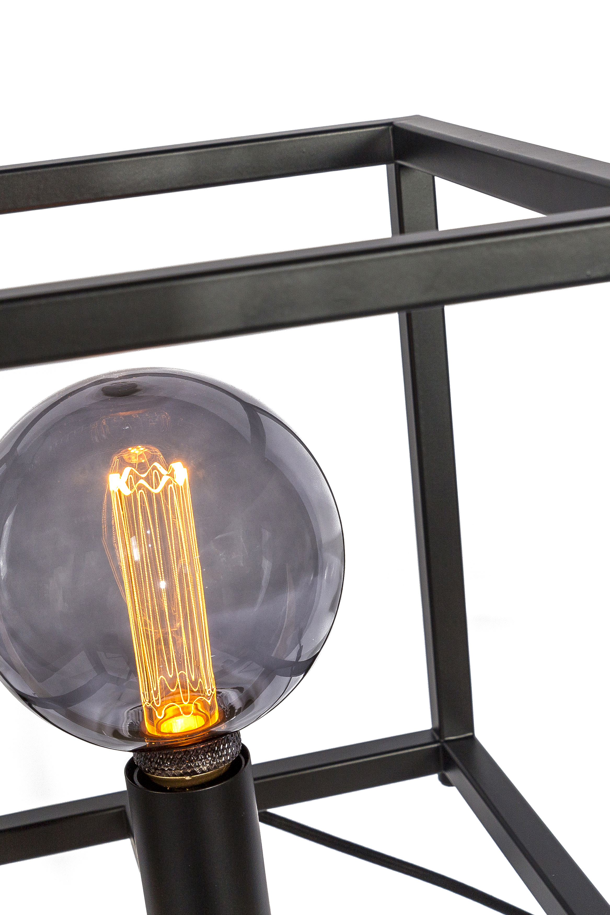 Table lamp steel black