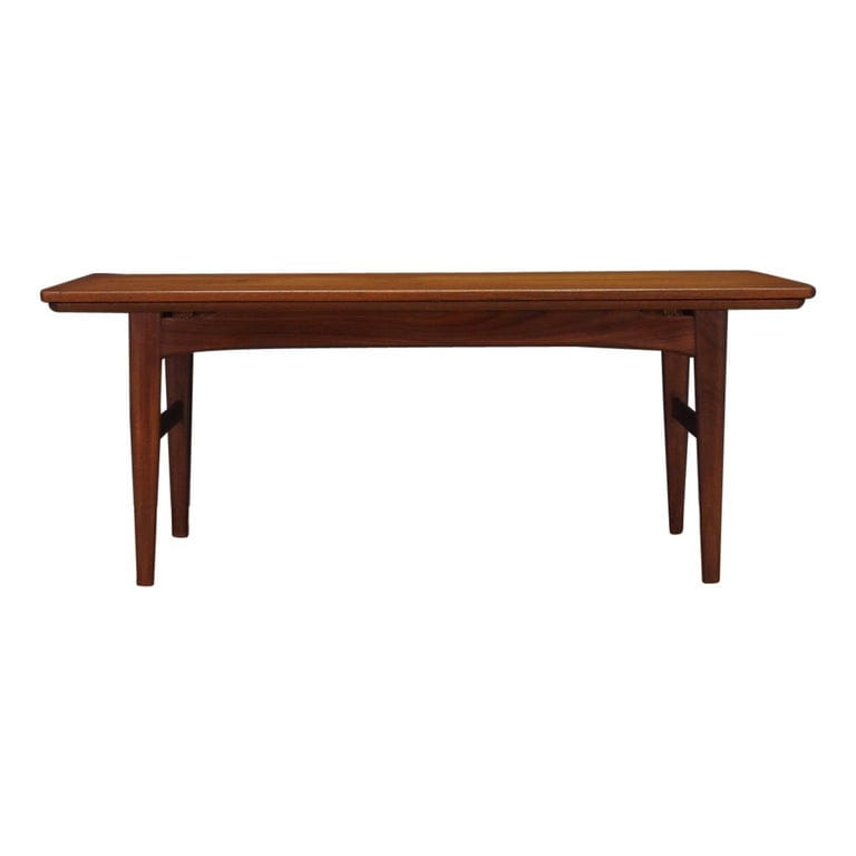 Panca vintage in teak marrone anni '70