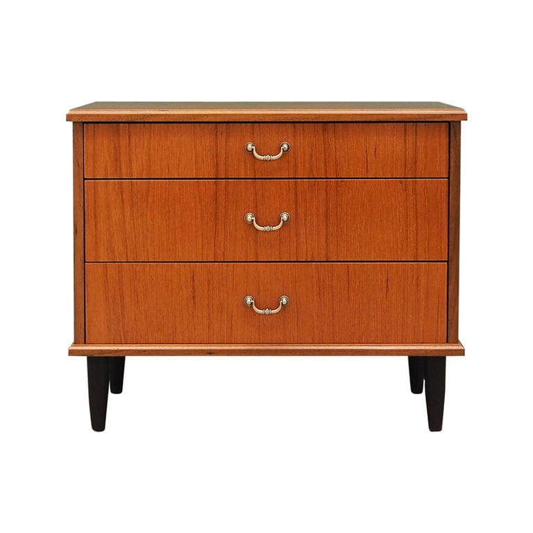 Vintage chest of drawers Teak wood Brown 1960s