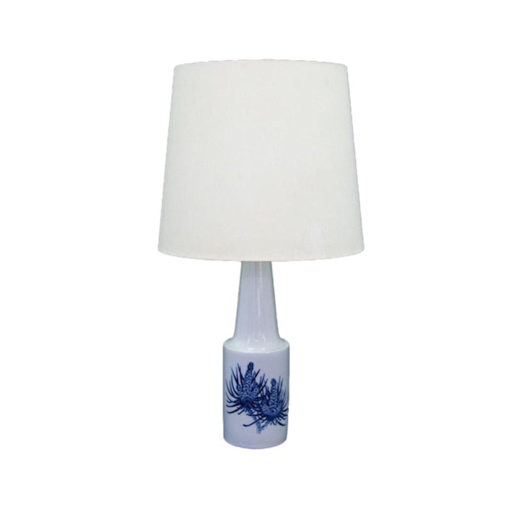 Vintage Lampada da tavolo Ceramica Plastica Bianco Anni '60