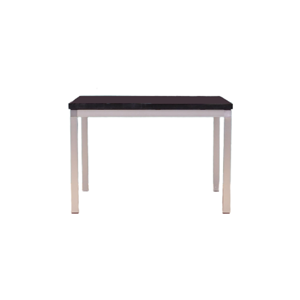 Vintage Side Table Slate Metal Black 1970s