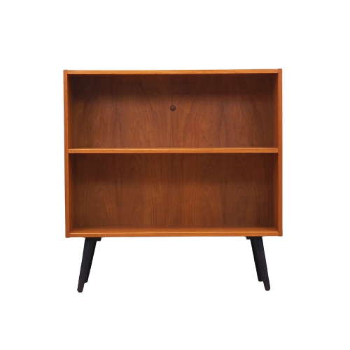 Vintage Bücherregal Teakholz Braun 1970er Jahre