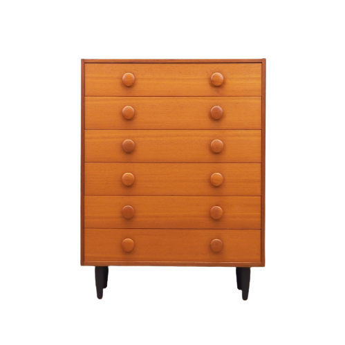 Vintage Cassettiera Teak Marrone Anni '60