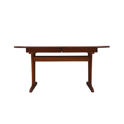 Vintage Cherry Wood Brown Table 1970s