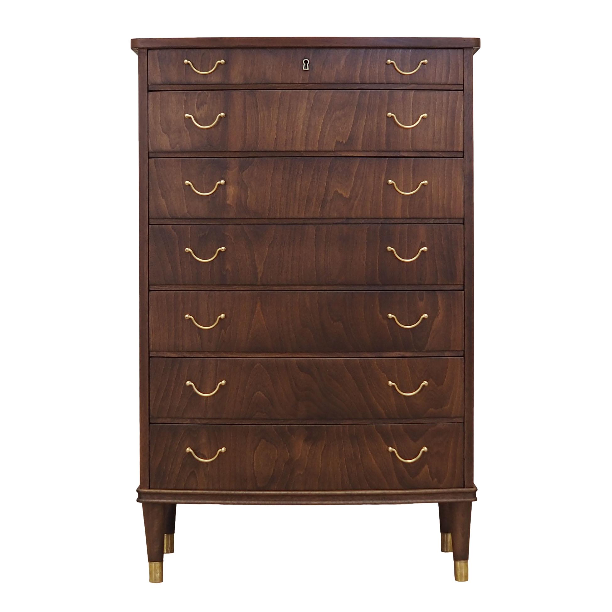 Vintage dresser walnut brown 1960s