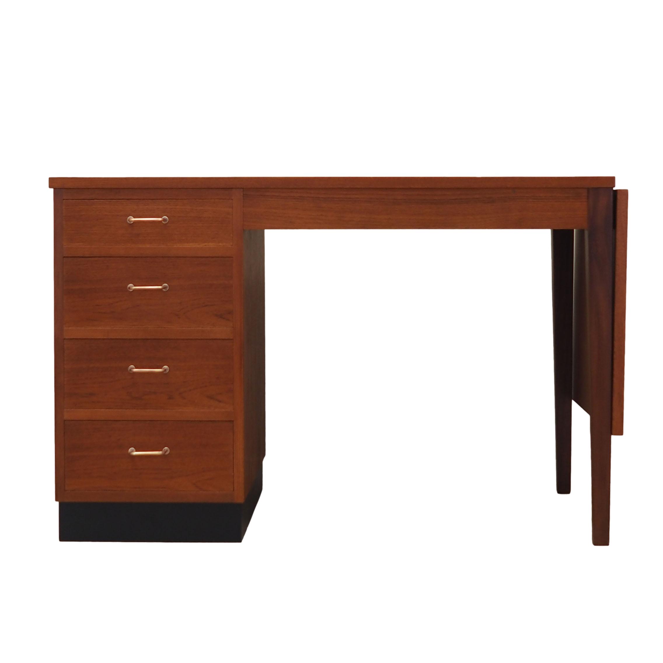 Vintage desk teak brown 1970s