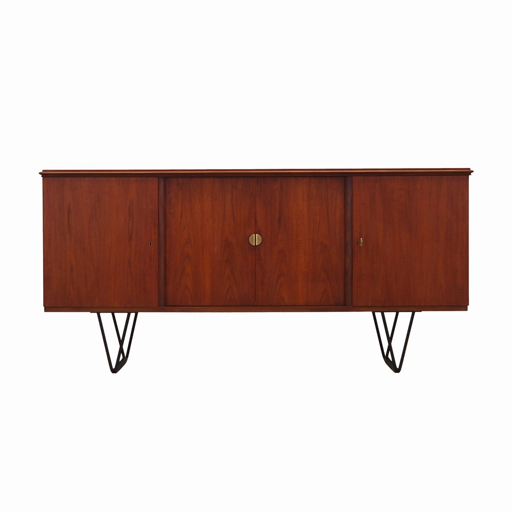 Credenza vintage in legno di teak marrone anni '70