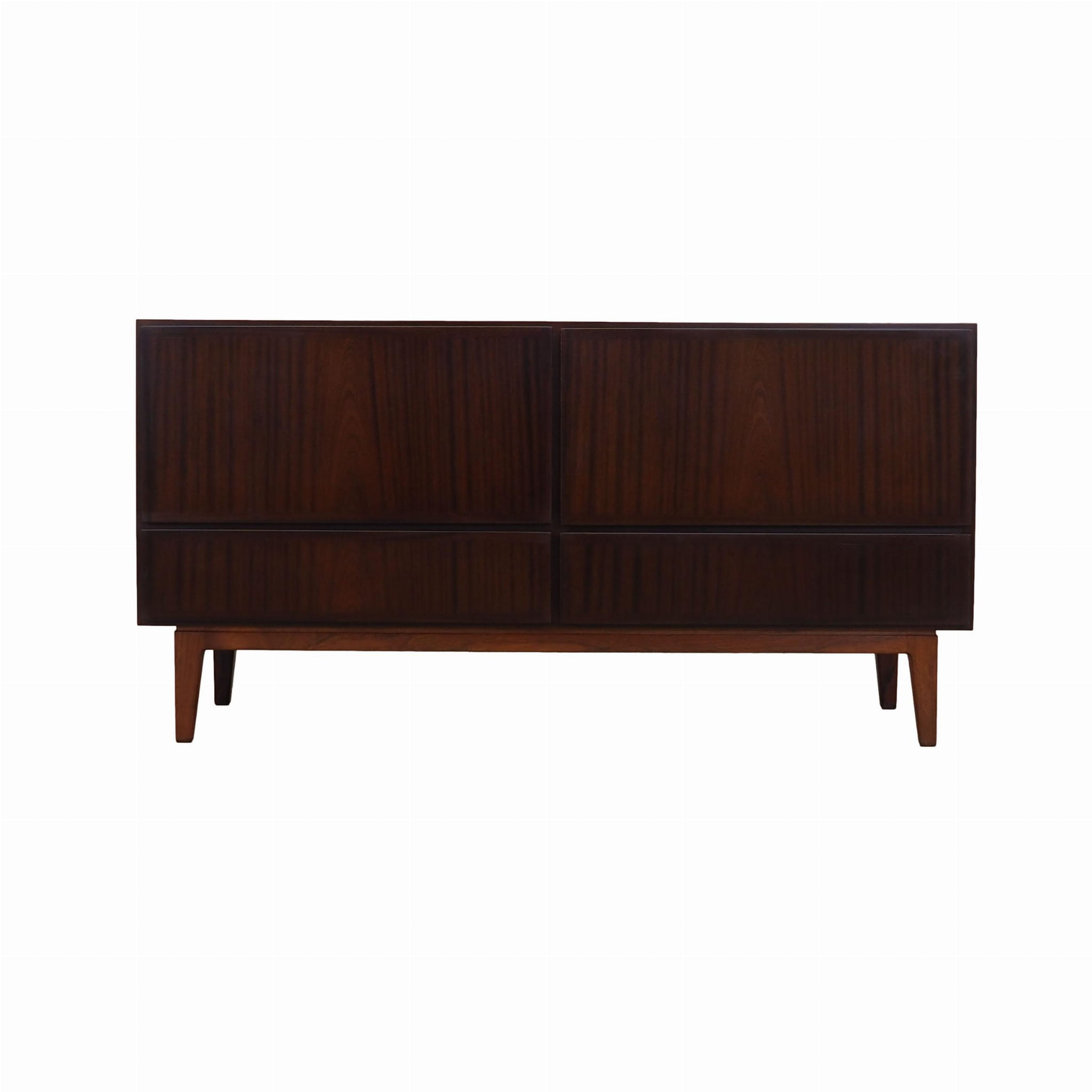 Comò vintage in legno di mogano marrone anni '70