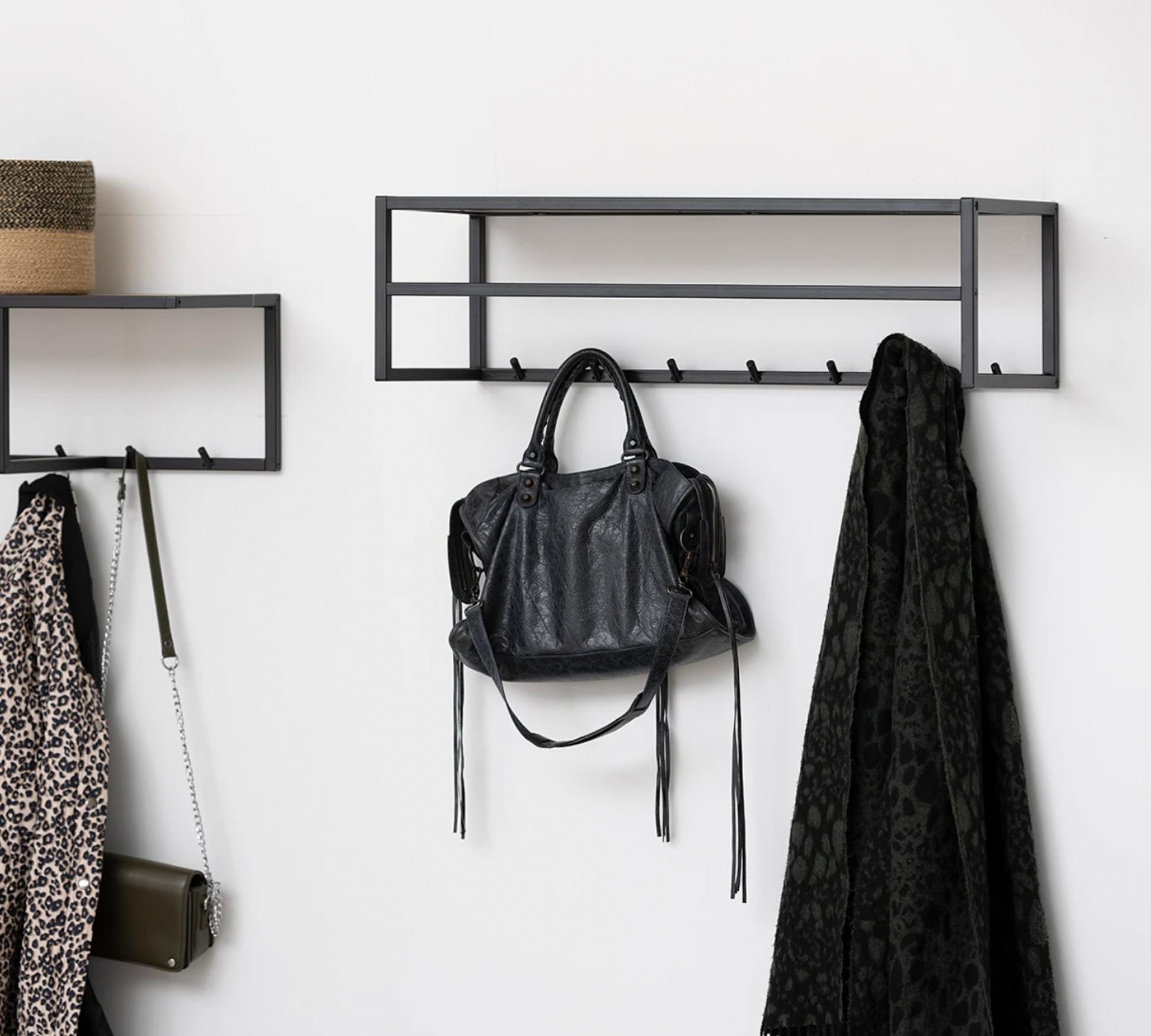 Wandgarderobe Wildeichendekor Braun