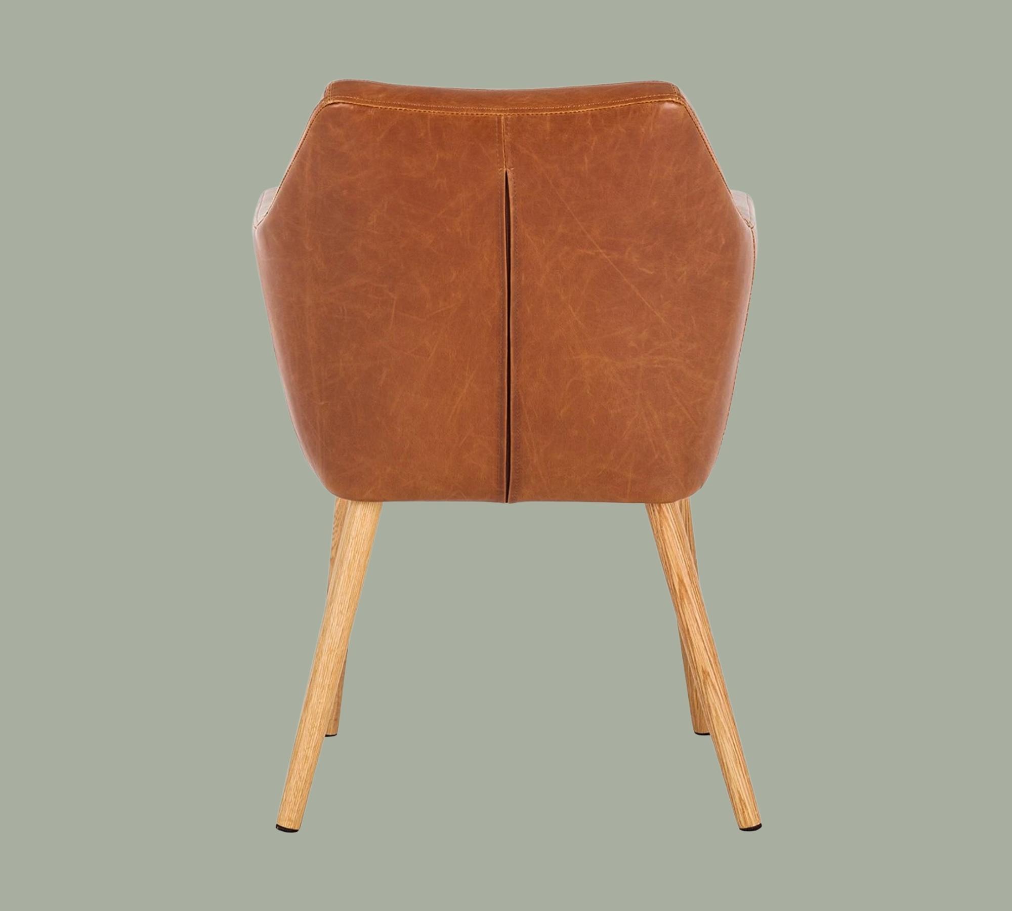 Armchair Vegan Leather Cognac