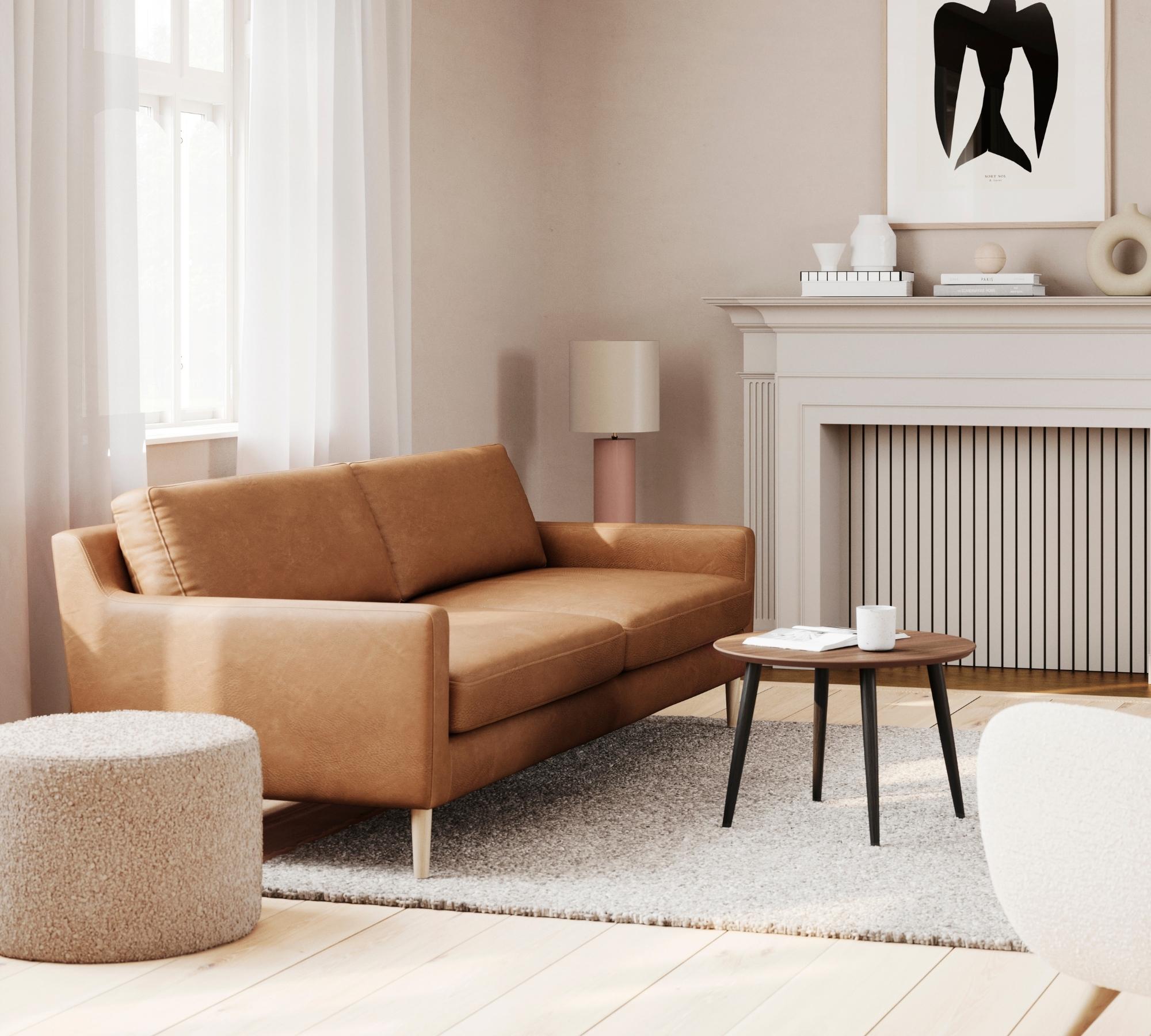 Hubert Couchtisch Walnut Ø 60cm