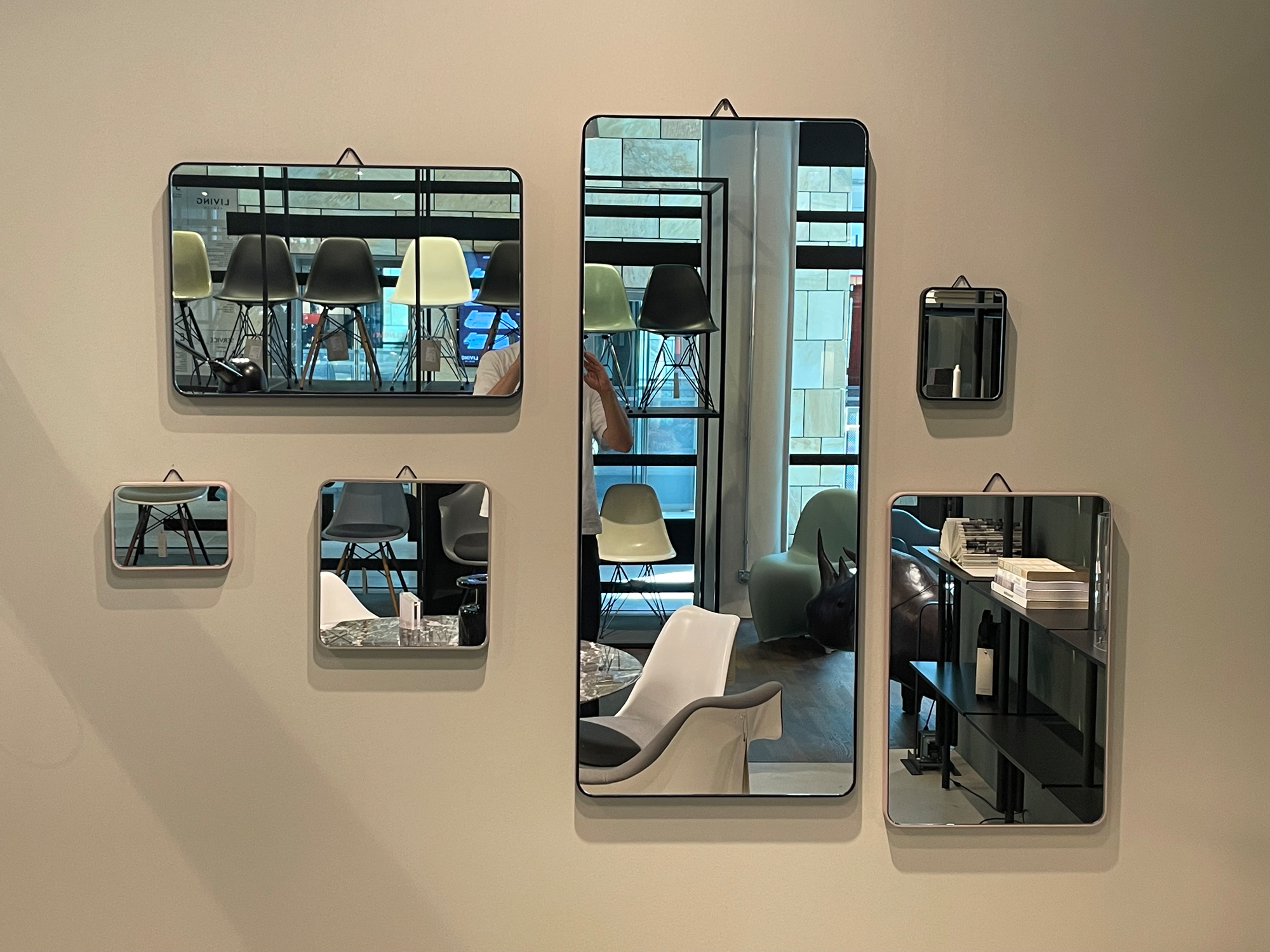6x Wall mirror Multicolor
