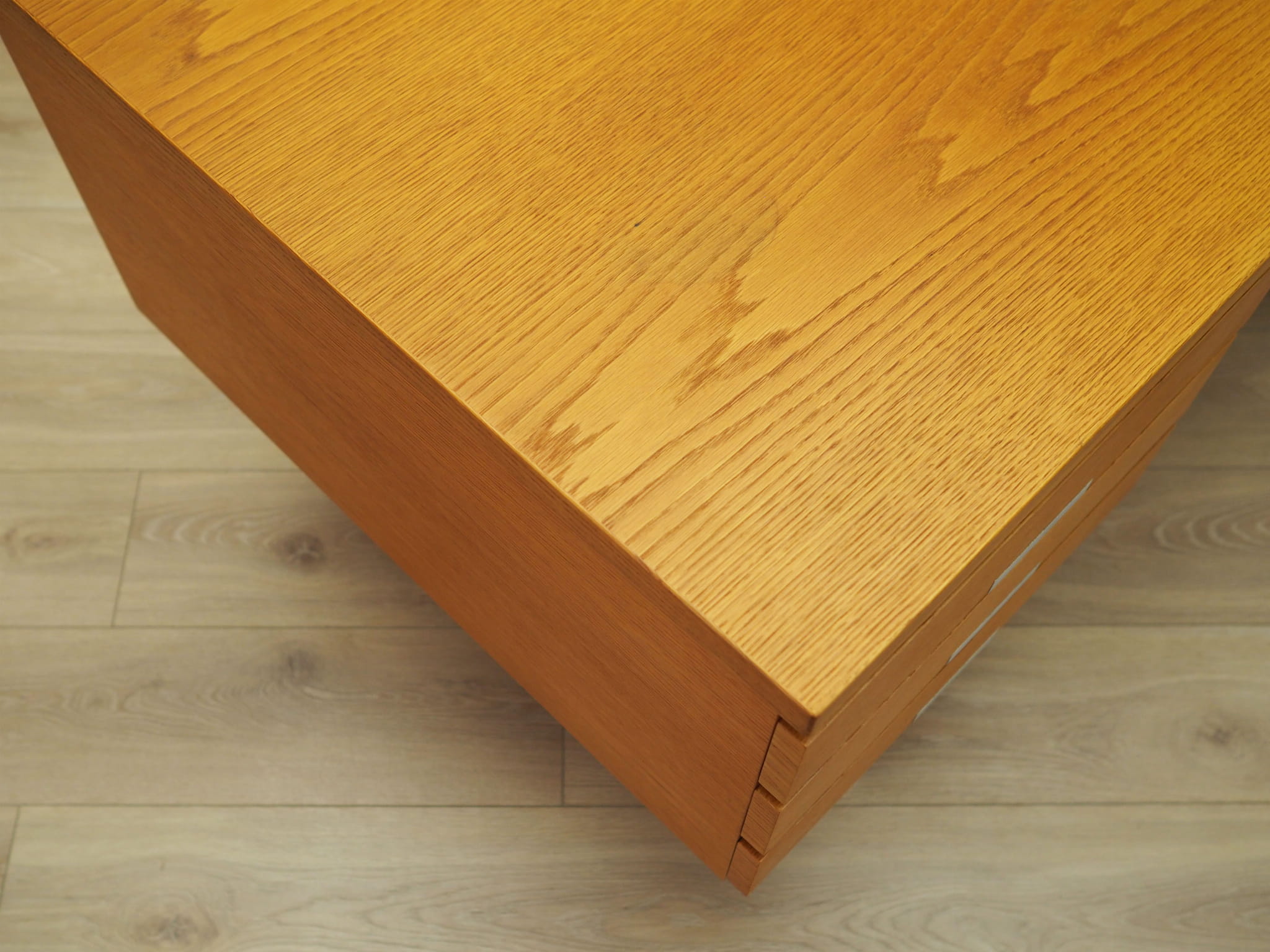 Vintage desk ash wood 1970s