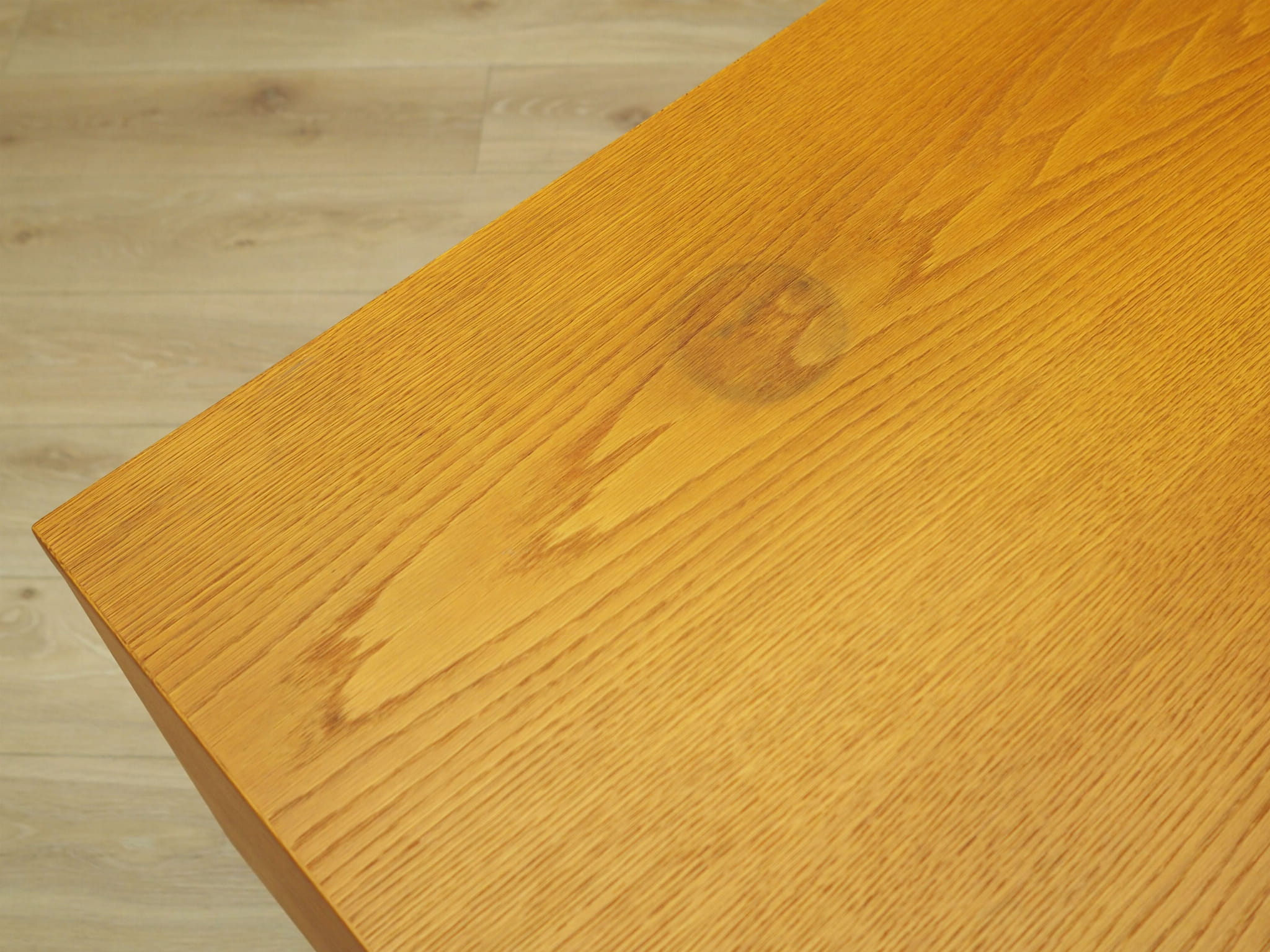 Vintage desk ash wood 1970s