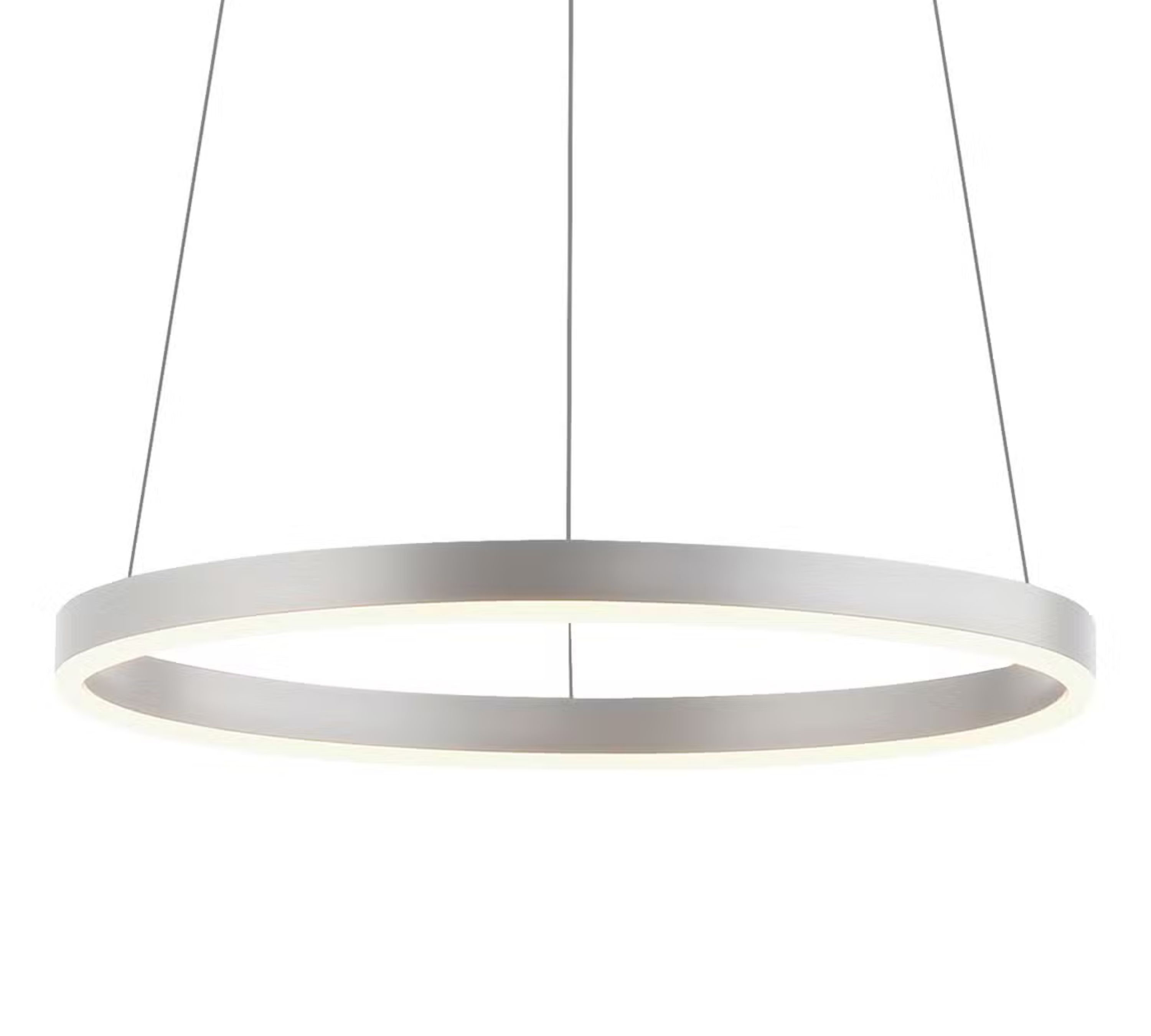 Pendelleuchte 1-flammig Aluminium Silber
