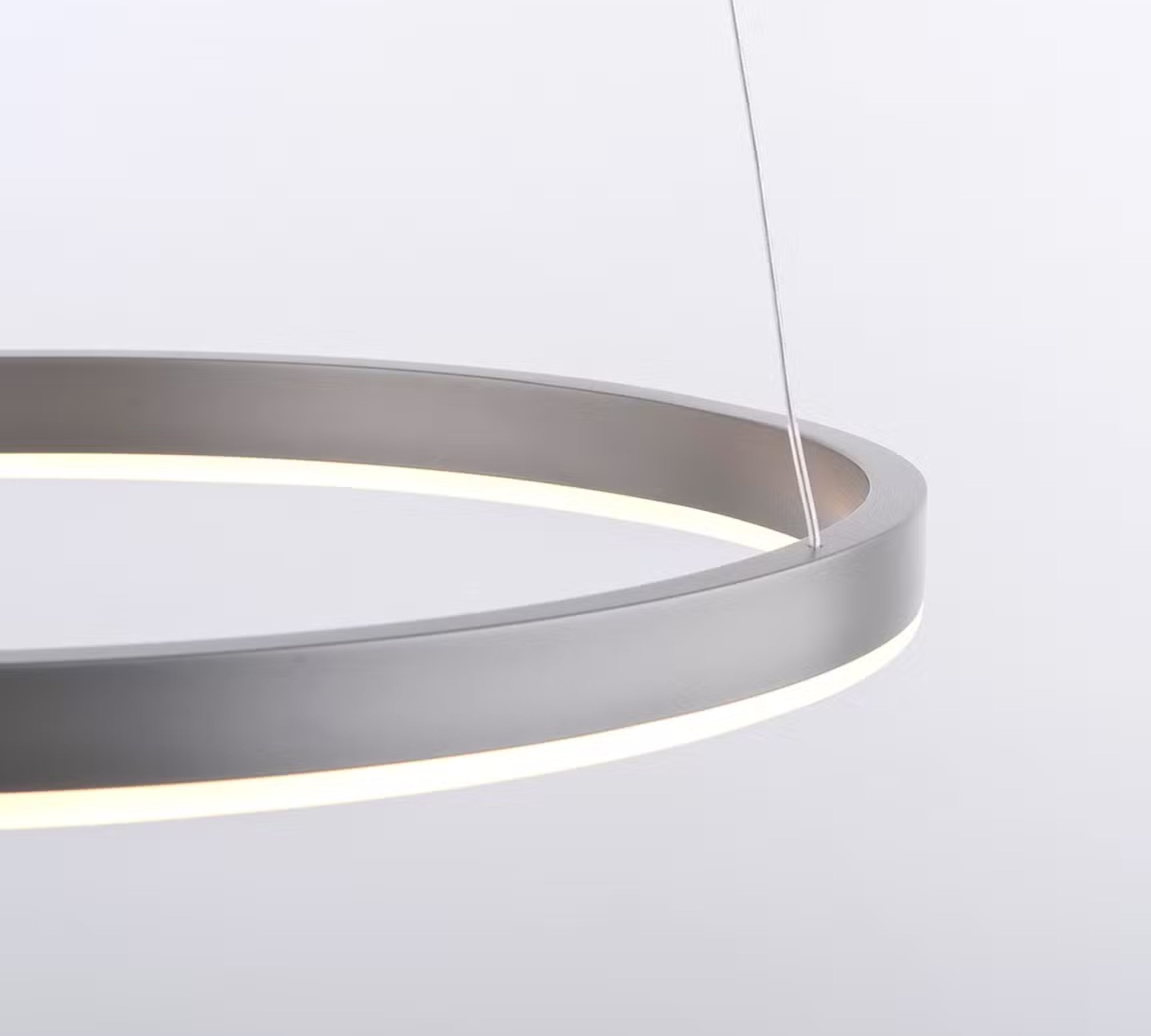 Pendant light 1-bulb Aluminum Silver