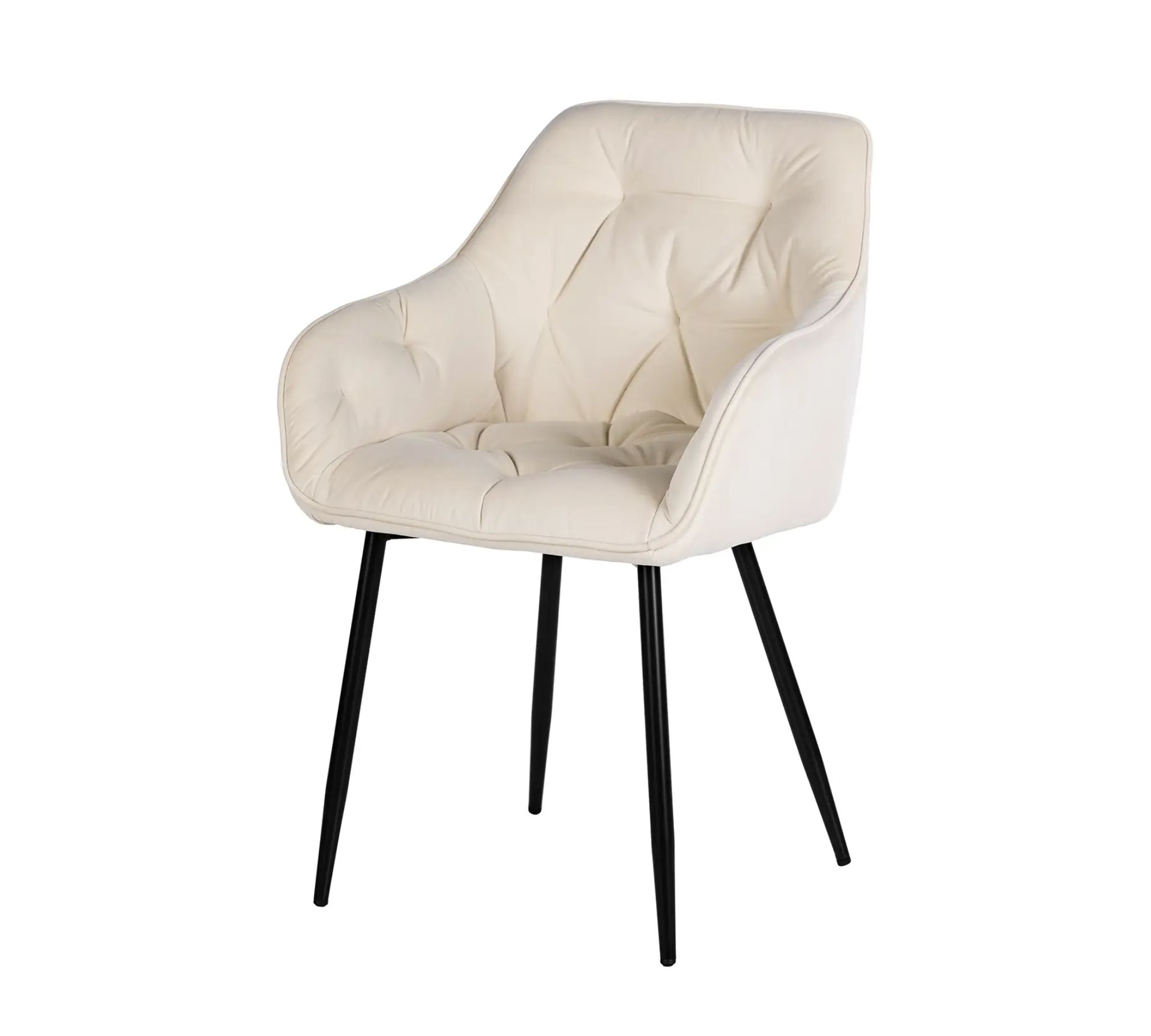 Tilly Armchair Metal Velvet Beige