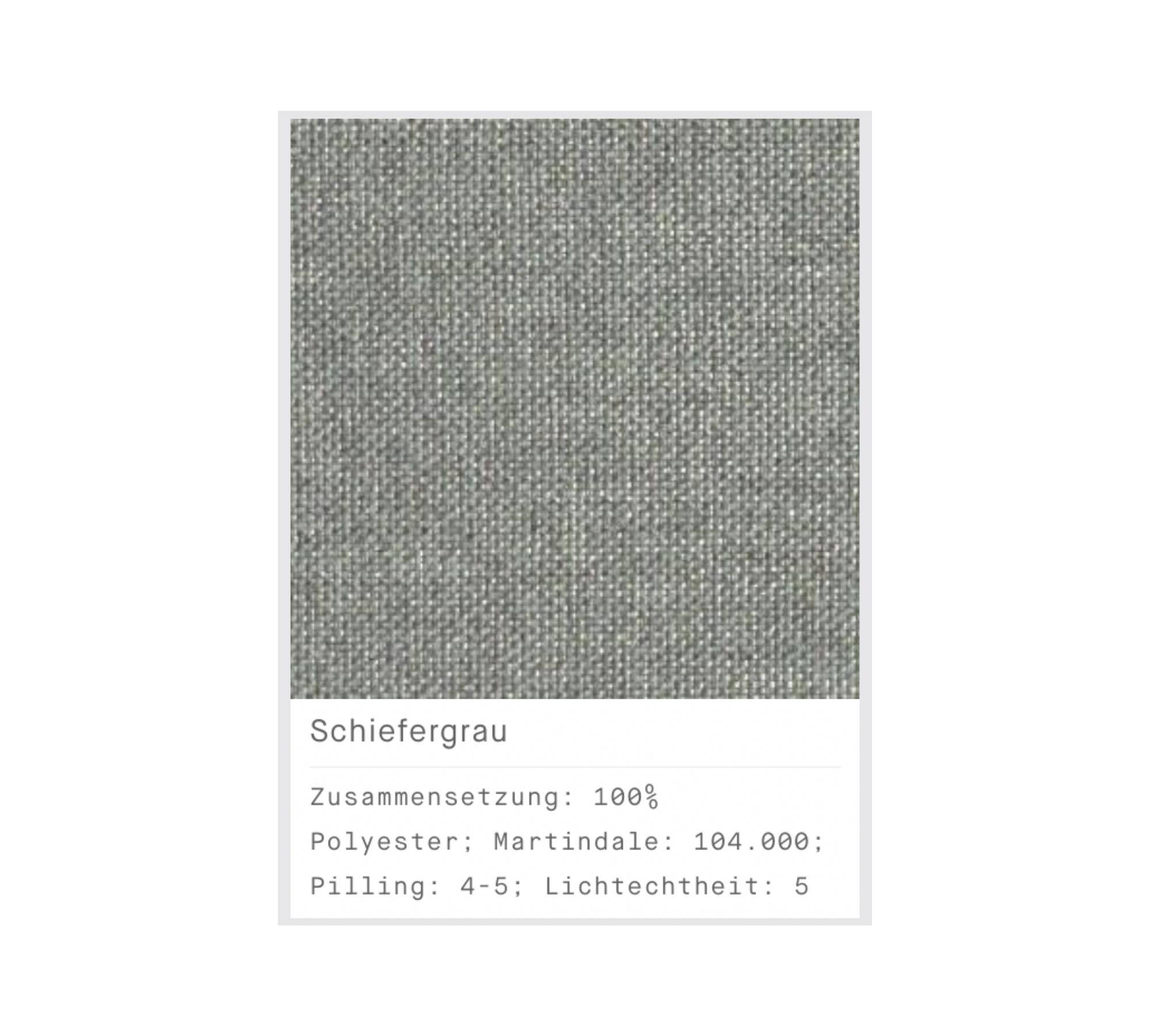 Pyllow 3-Sitzer Sofa Feingewebe Schiefergrau