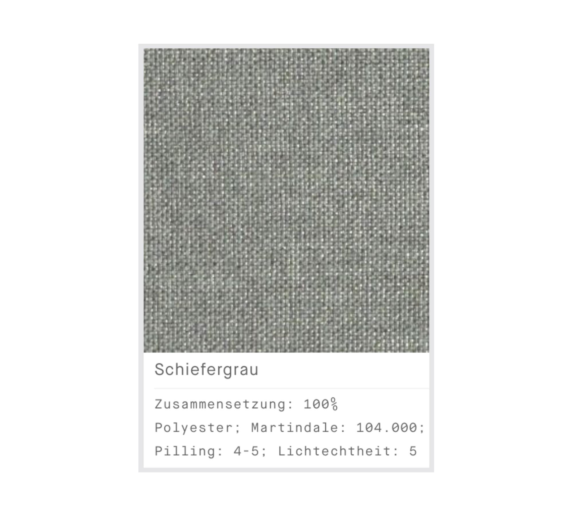 Flayr 3-Sitzer Sofa Webstoff Schiefergrau
