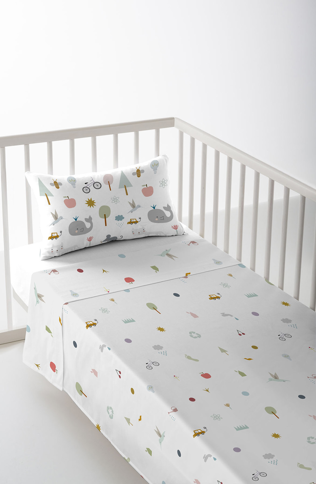 Bed sheet & pillowcase for bed 80cm cotton