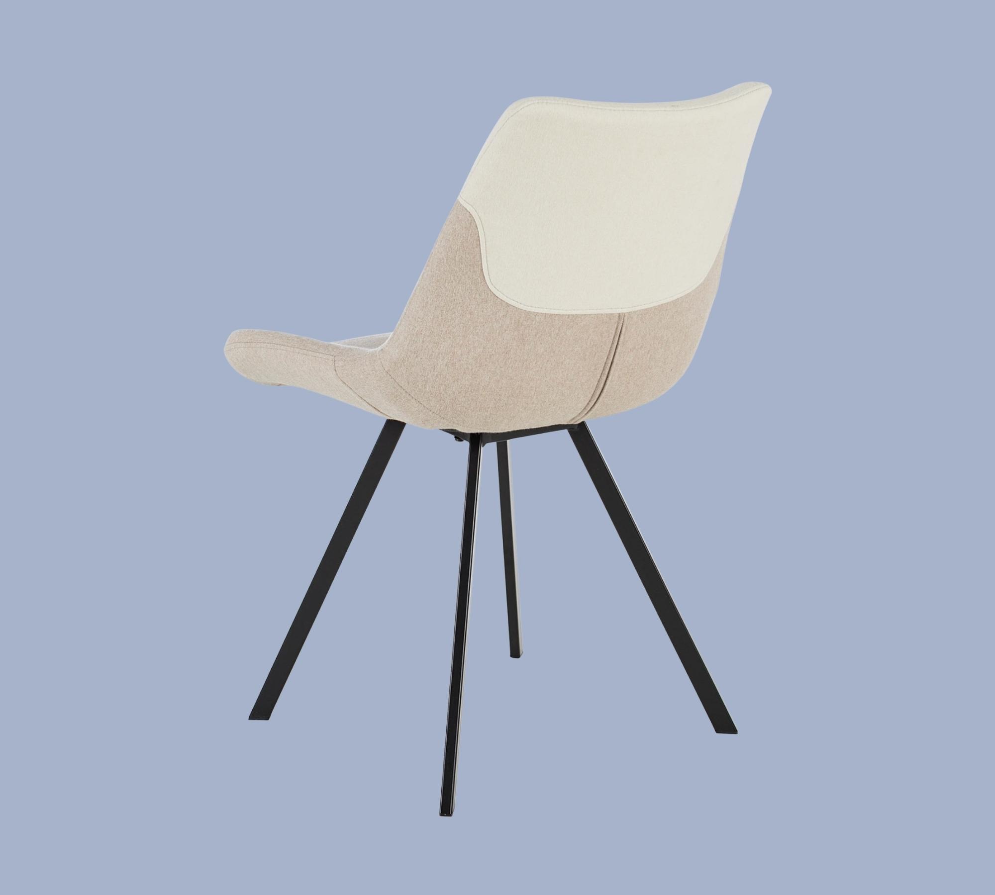 2x Esszimmerstuhl Webstoff Beige