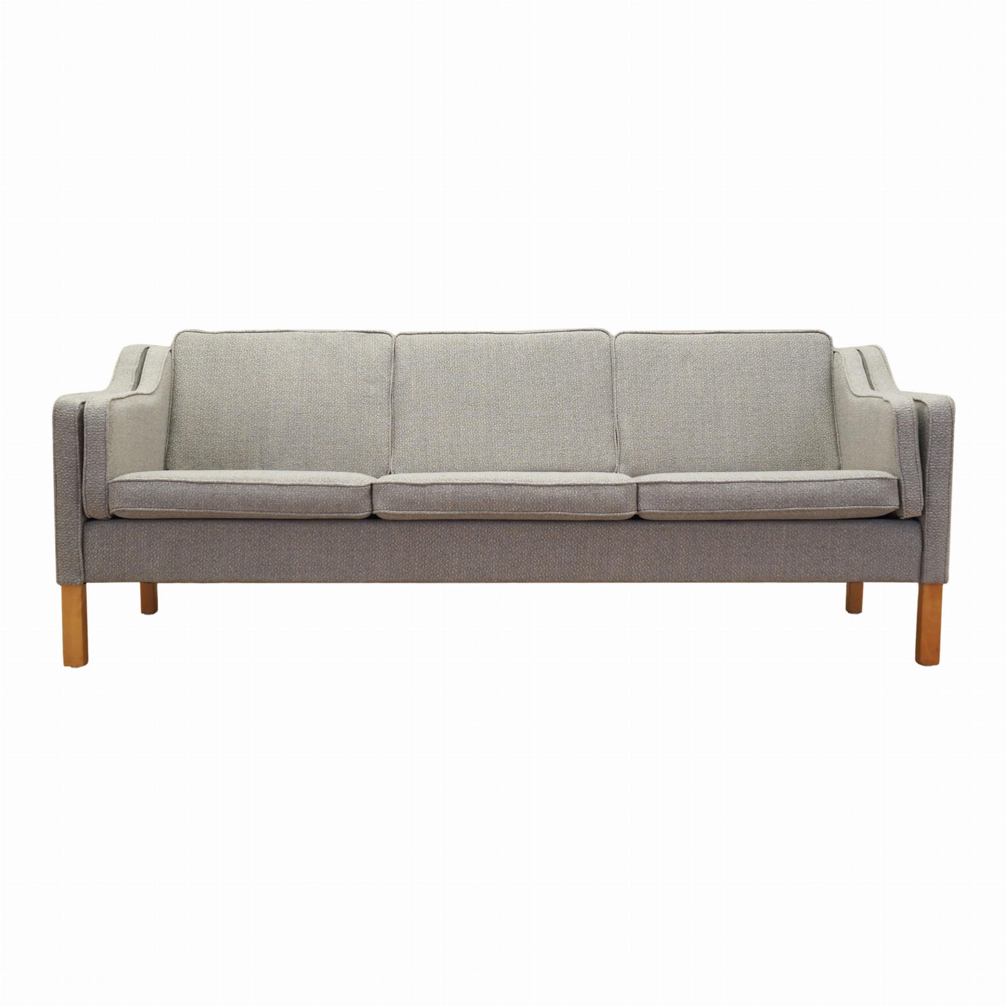 Vintage Sofa 3-seater Beech wood Textile Grey 1970s