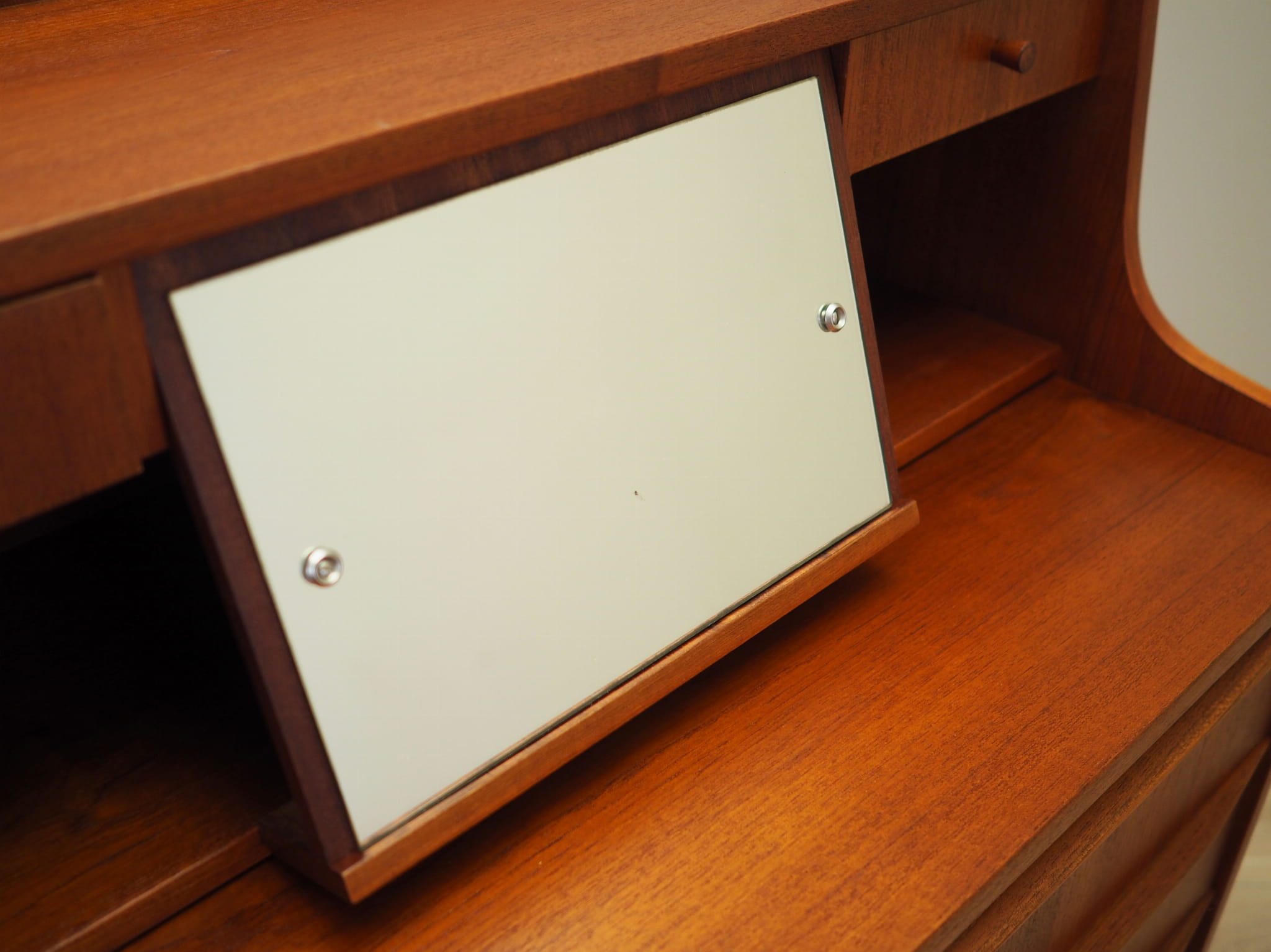 Vintage Secretary Teak Brown 1970s