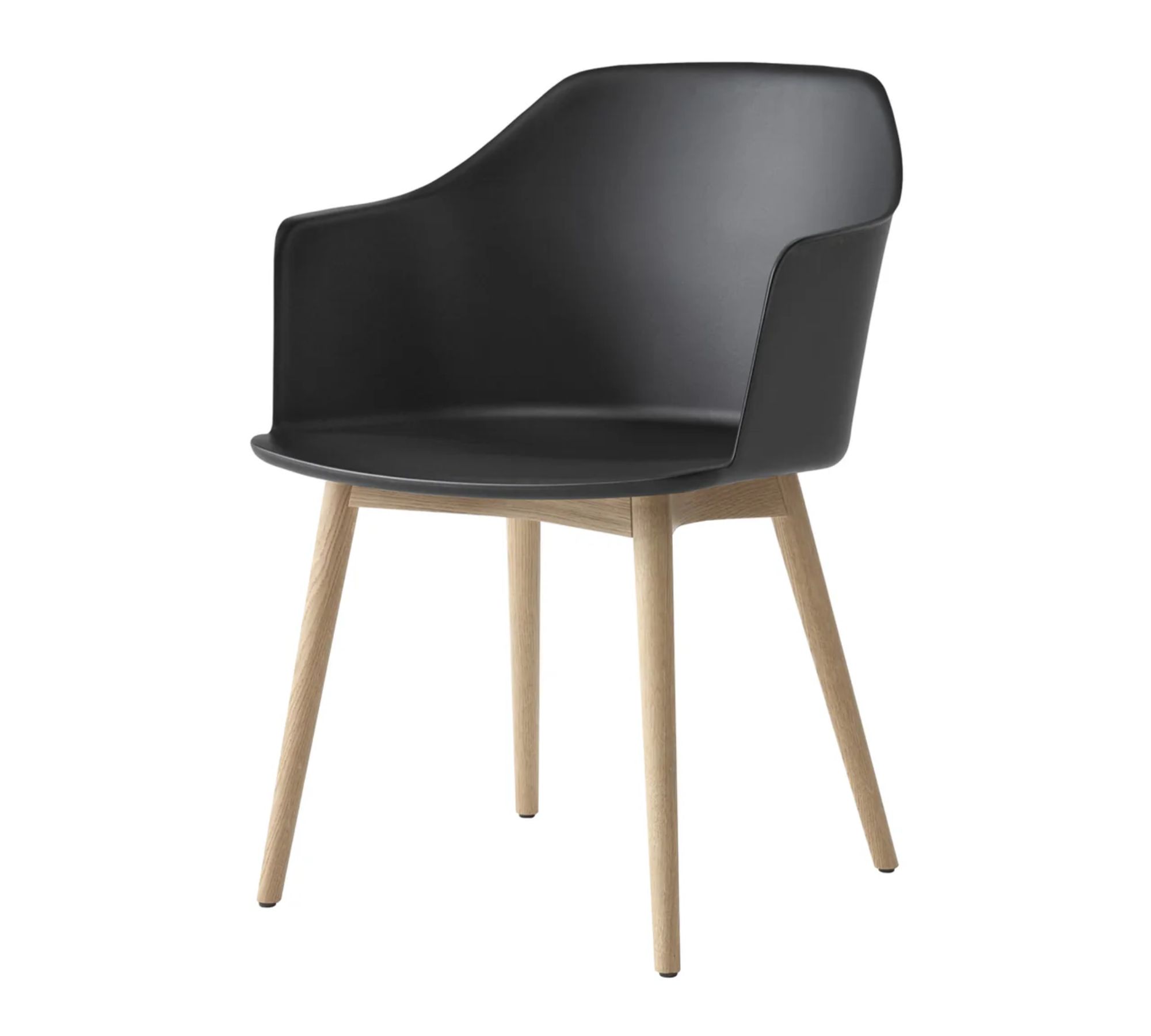Rely HW76 Armchair Plastic Wood Black