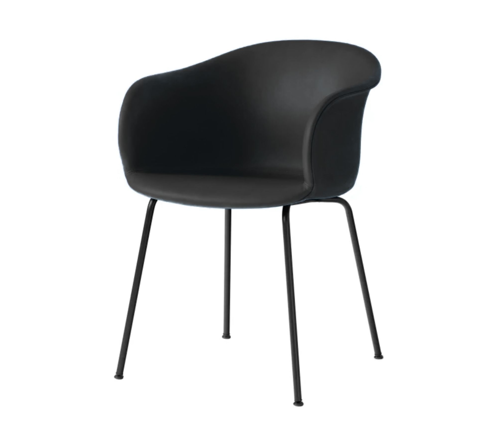 Elefy JH29 Armchair Leather Steel Black