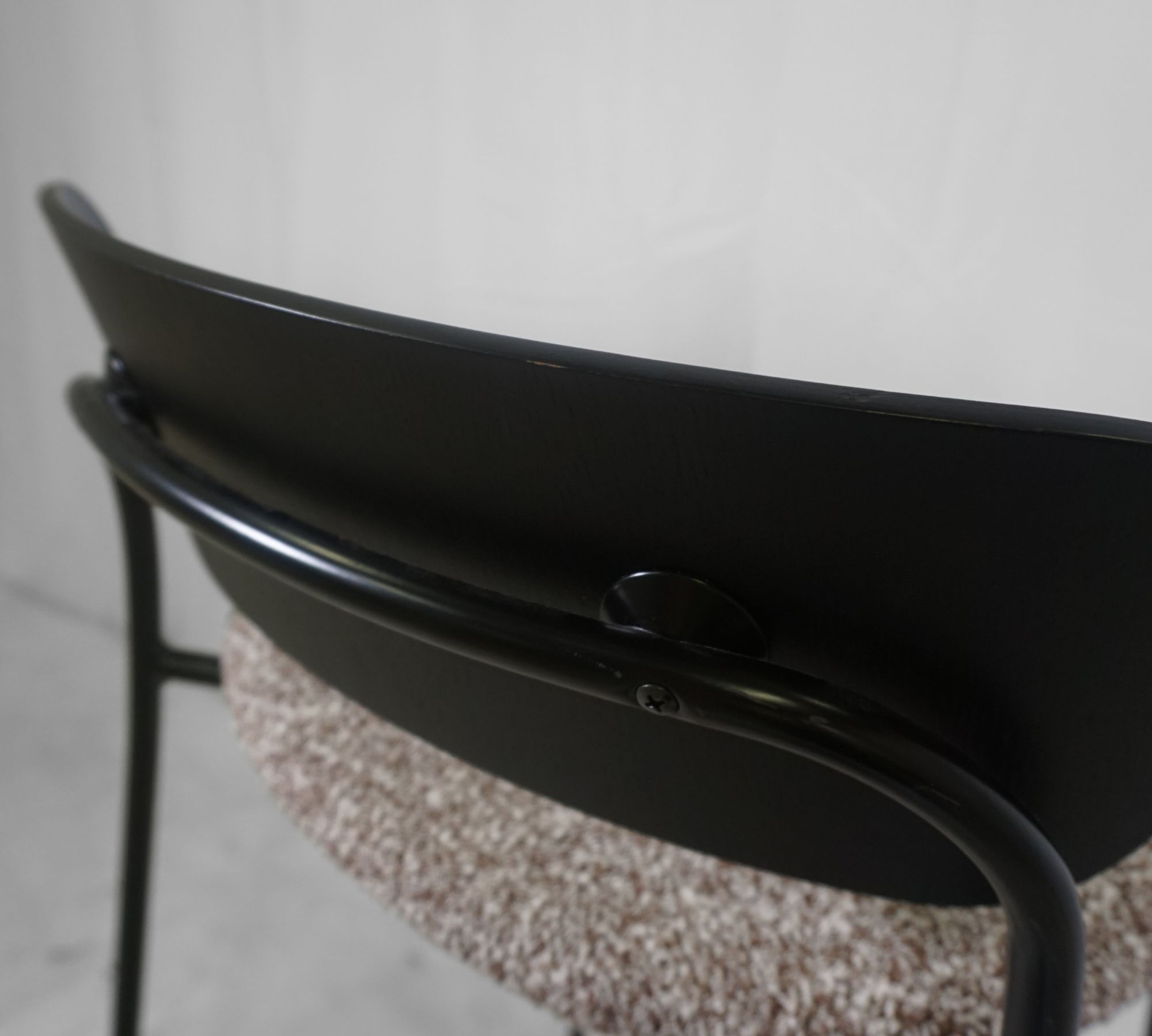 Pavilion AV1 Bar Stool Textile Steel Black