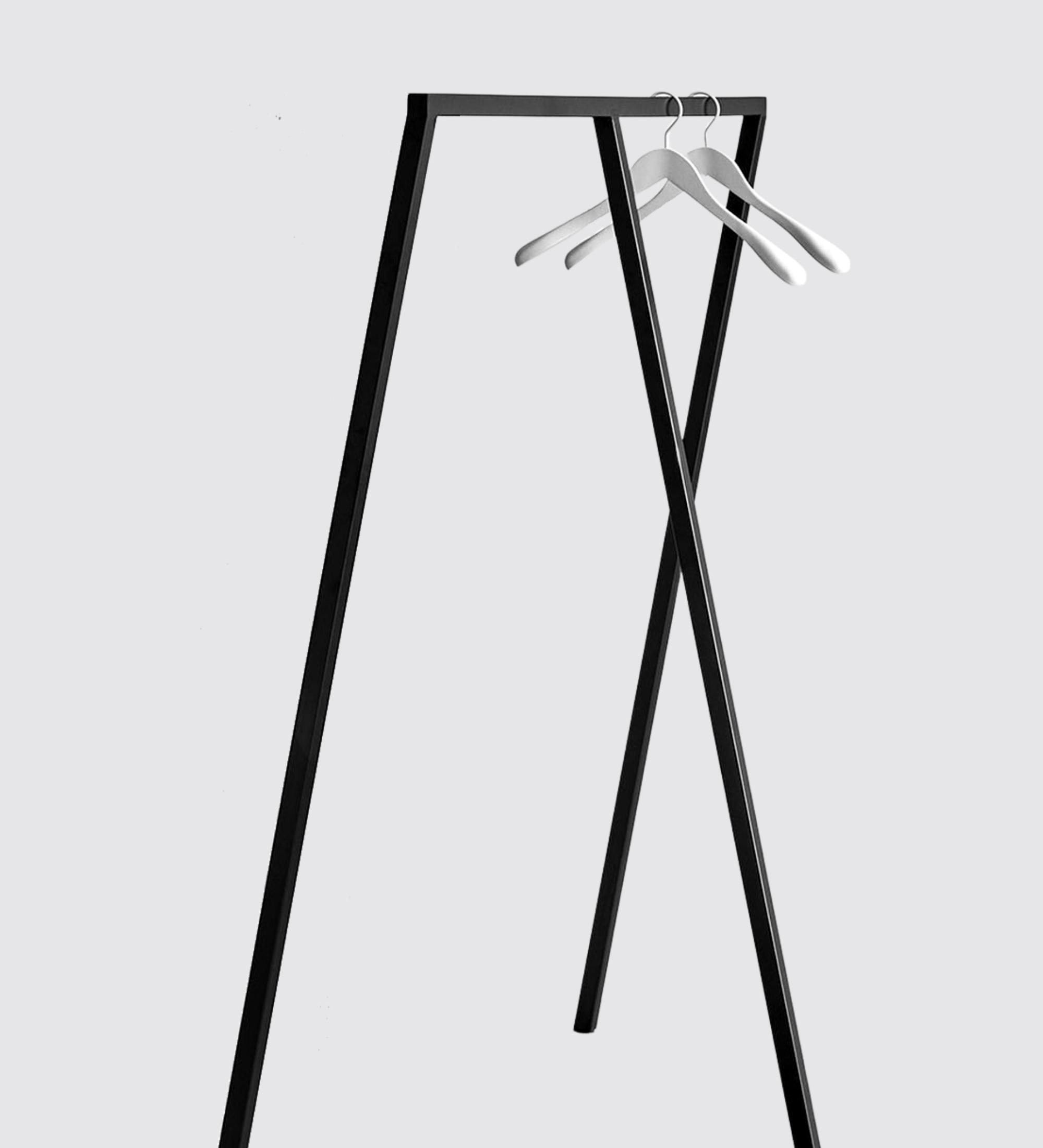 HAY Loop Stand Garderobe Schwarz