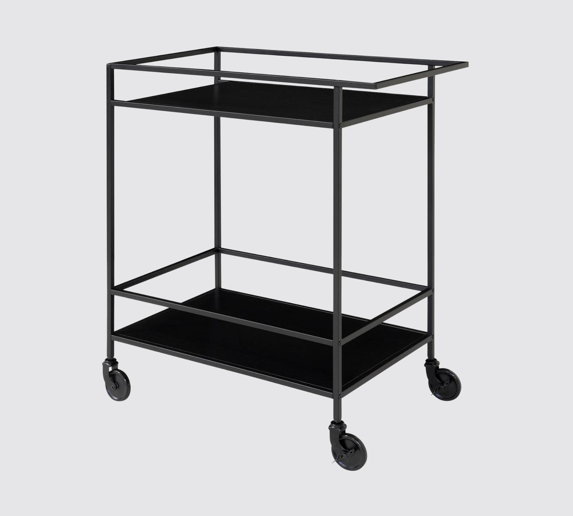 Servierwagen Metall Schwarz