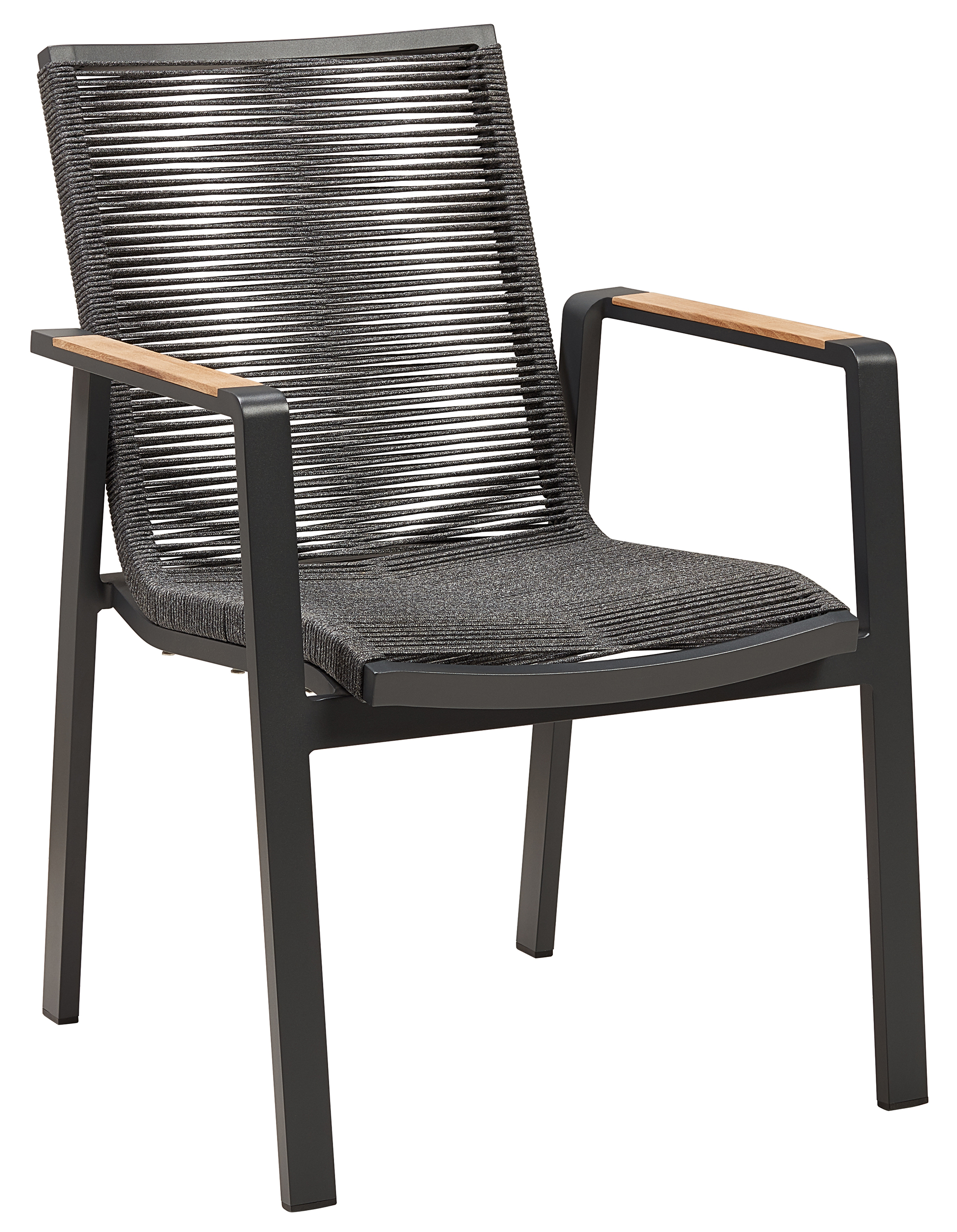 Nofi 3.0 Garden chair Stackable Metal Textile Anthracite