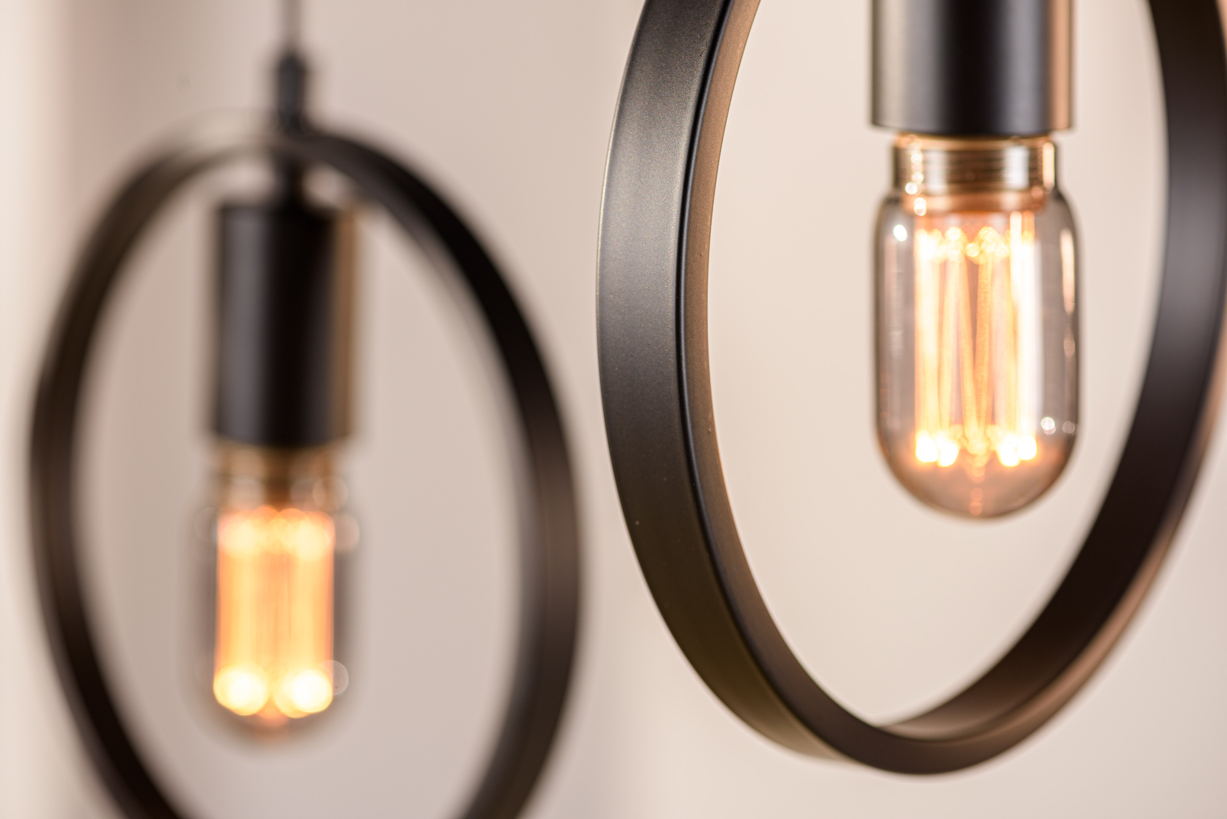 Pendant Light 3-Light Metal Black
